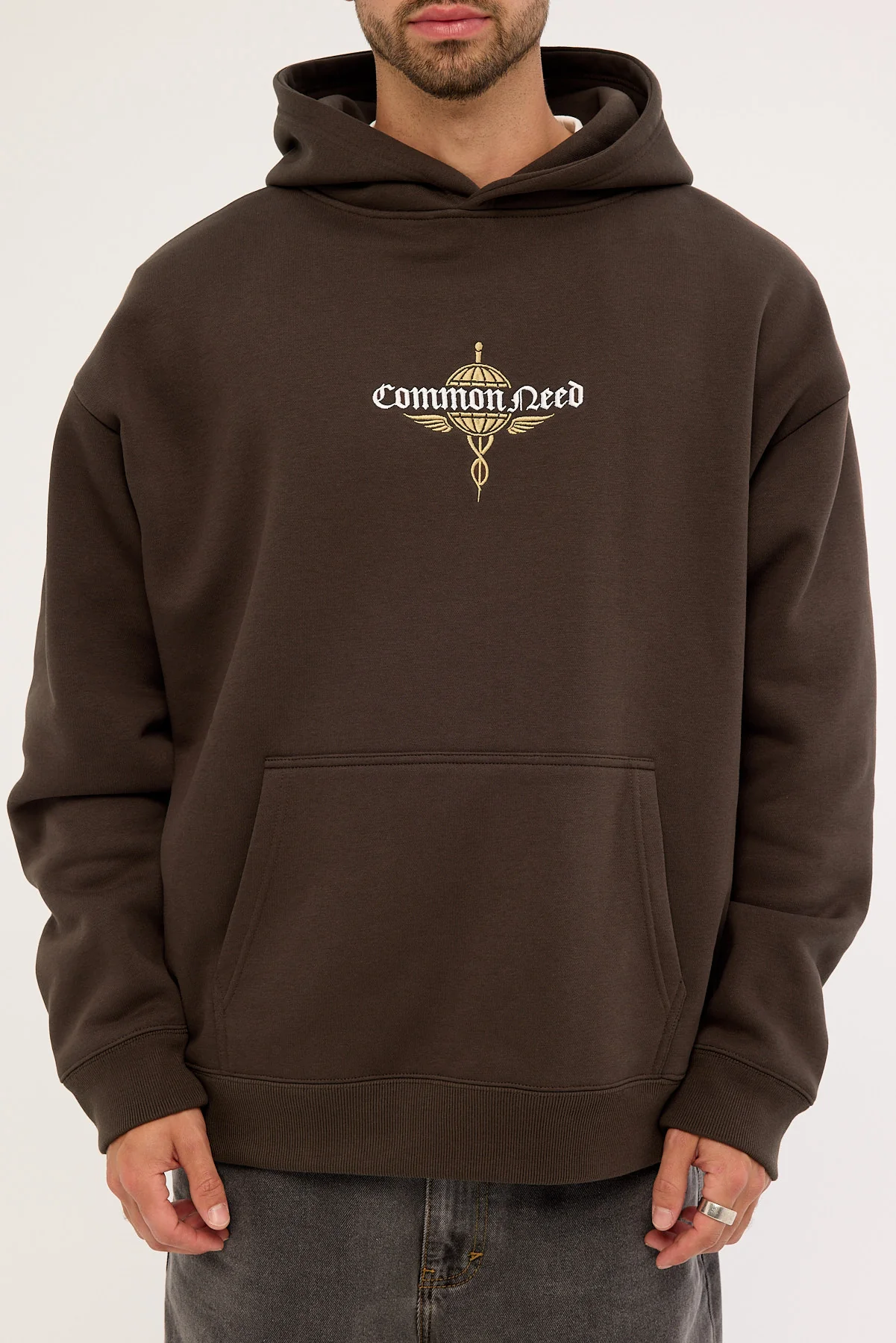 Common Need Hermes Boxy Hoodie Dark Fudge - Image 7