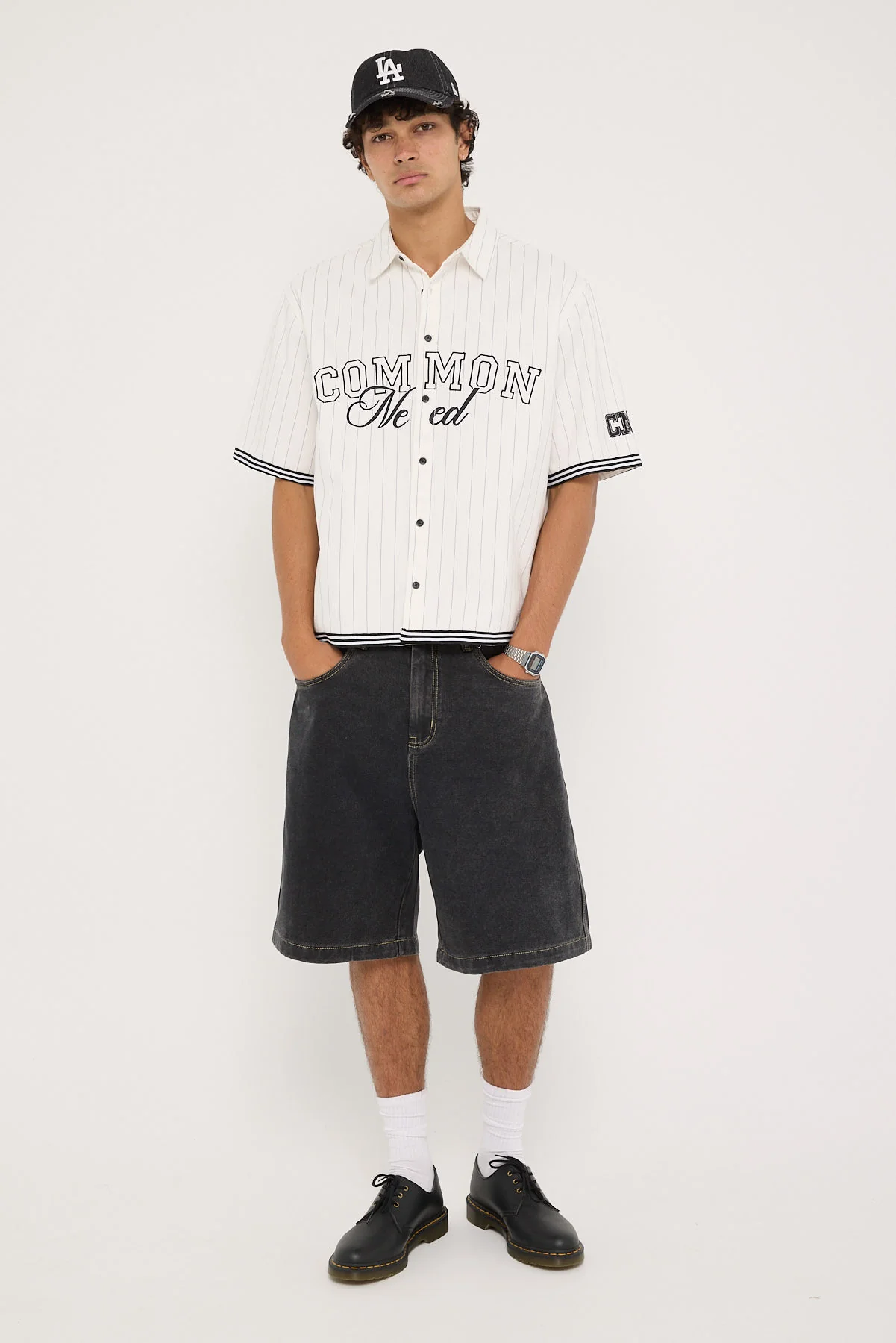 Common Need Homerun Standard Boxy Shirt Off White - Image 2