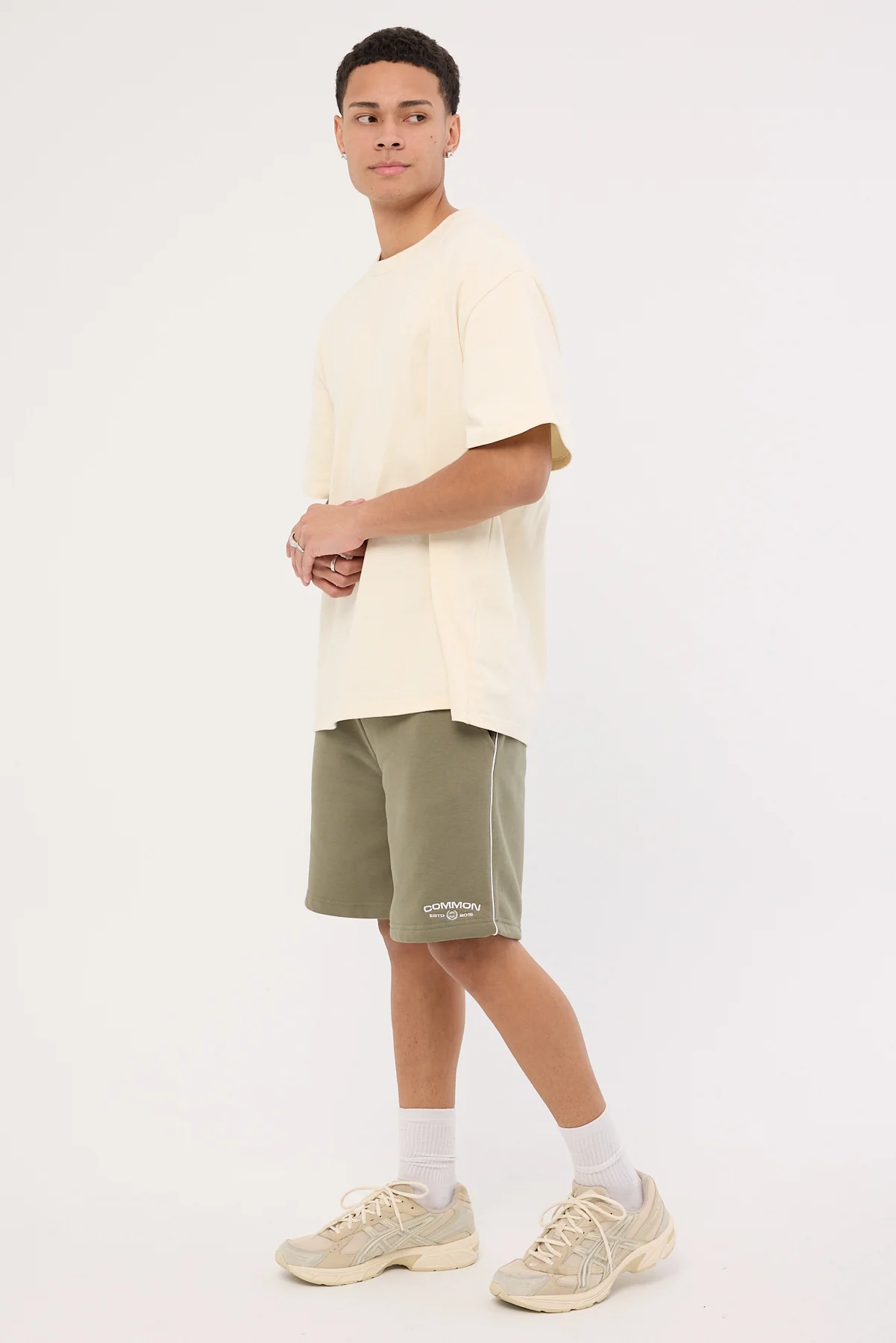 Common Need Intermission Sweat Short Olive Green - Image 3
