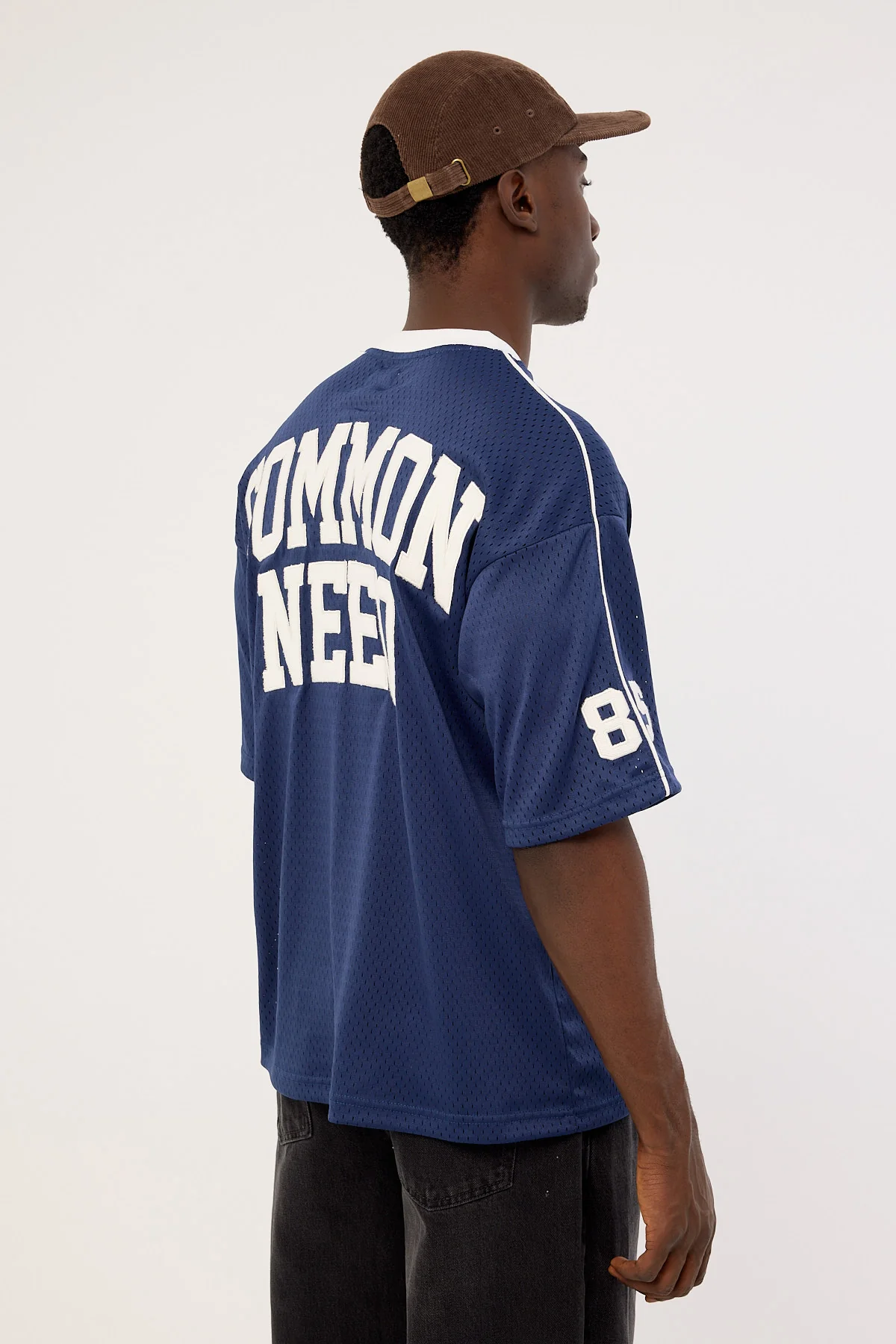 Common Need Jackson V-Neck Jersey Navy - Image 5