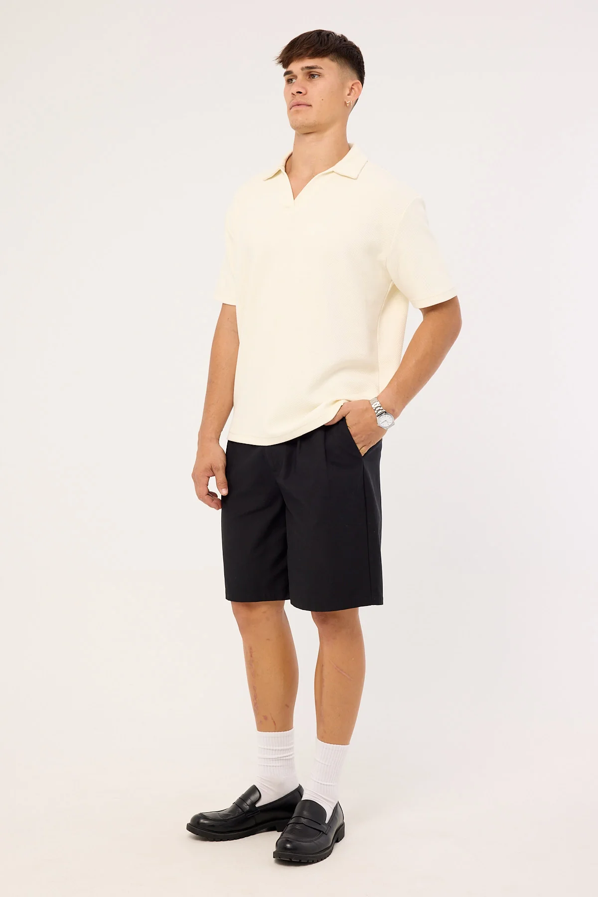 Common Need Jaxon Baggy Tailored Short Black - Image 4