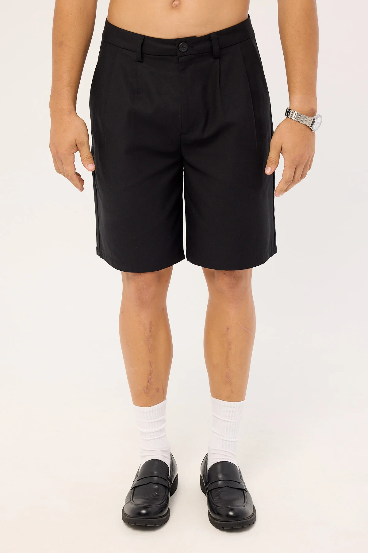 Common Need Jaxon Baggy Tailored Short Black - Image 7