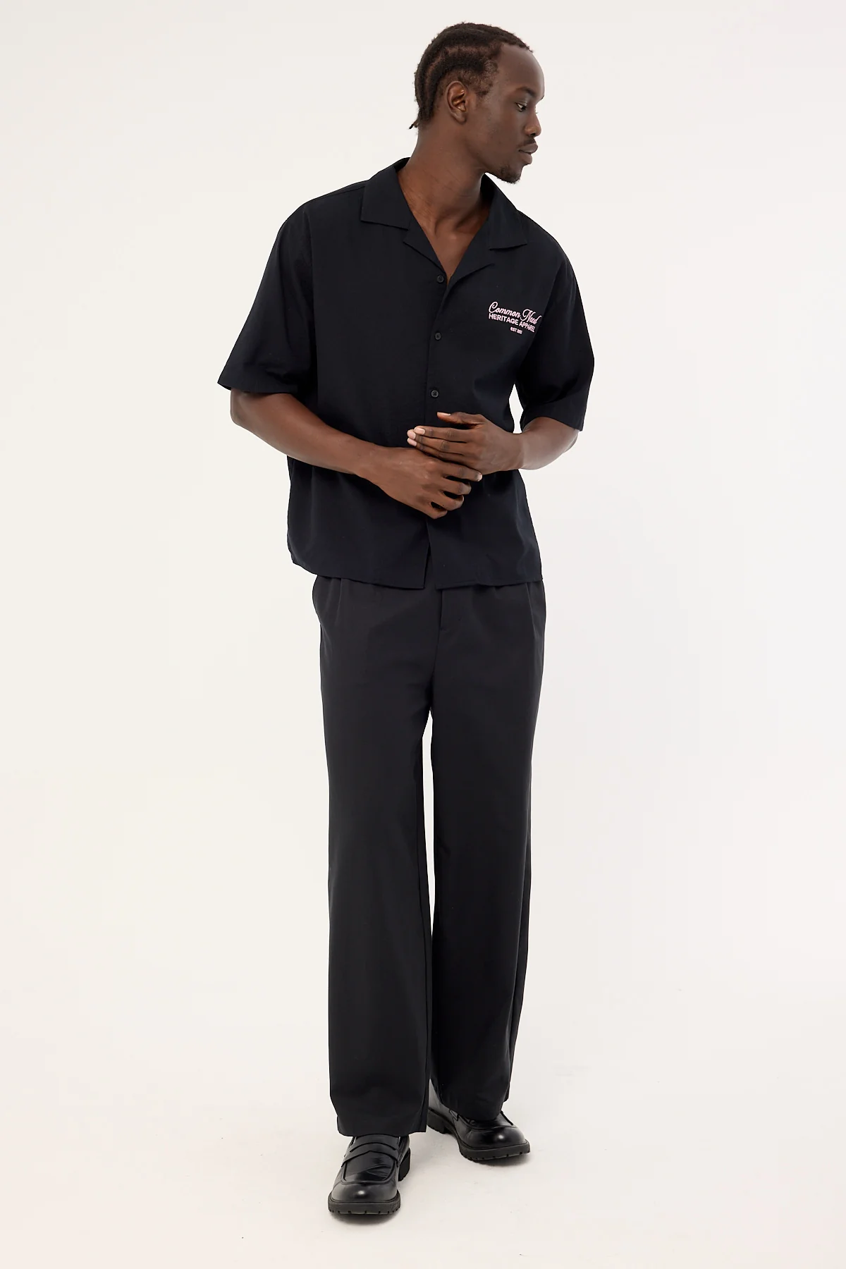 Common Need Jaxon Baggy Tailored Trouser Black - Image 2