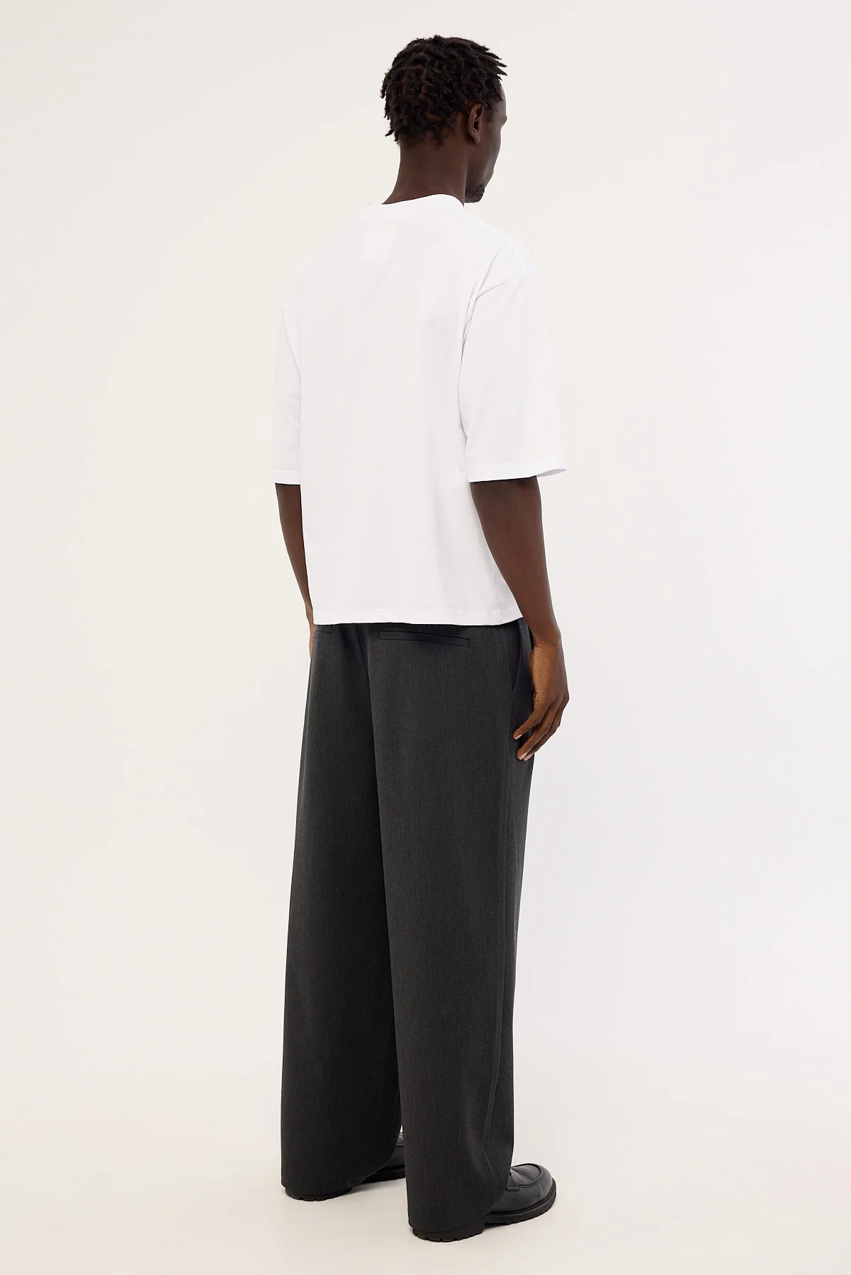 Common Need Jaxon Baggy Tailored Trouser Dark Grey - Image 5