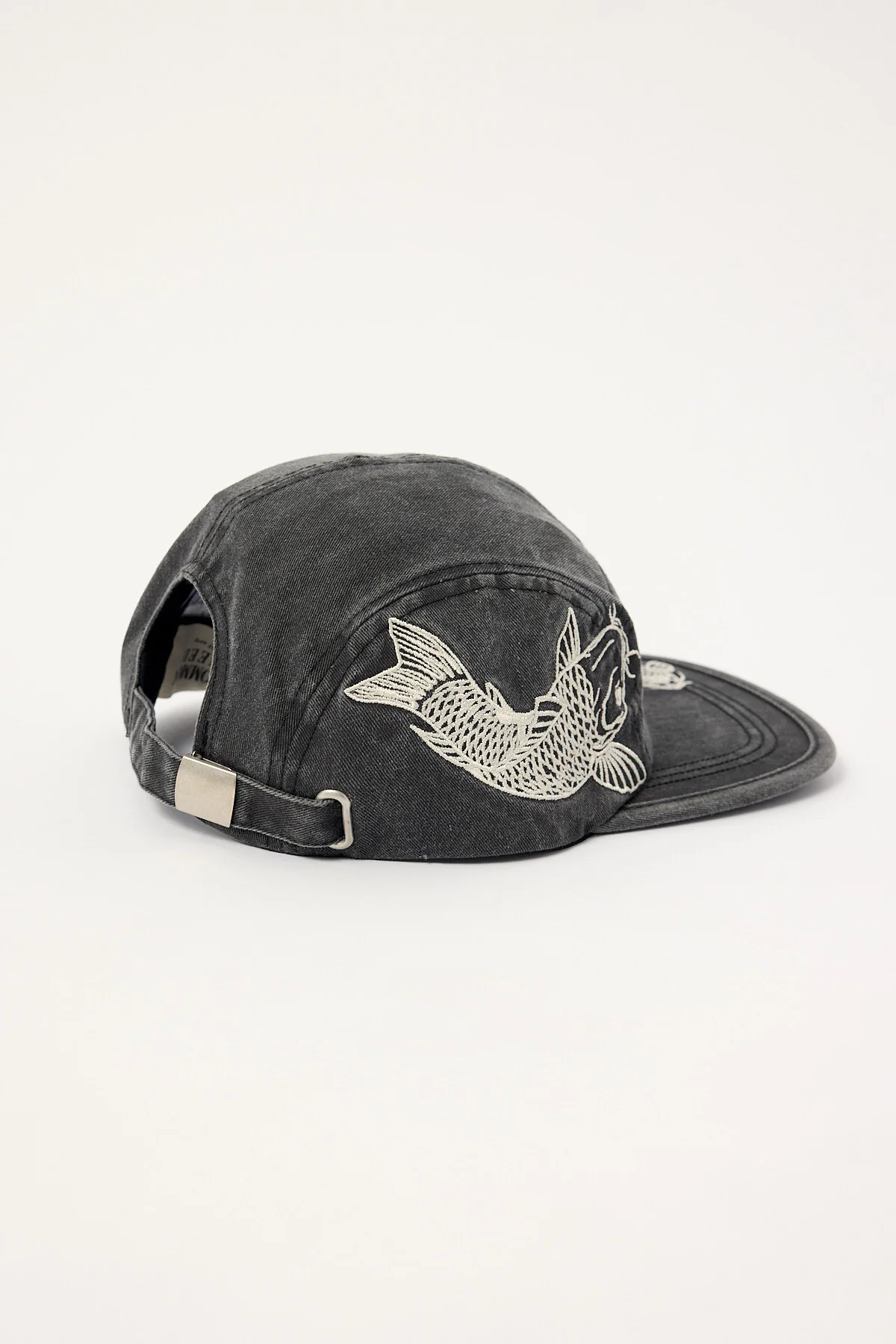 Common Need Koi 5 Panel Cap Washed Black - Image 5