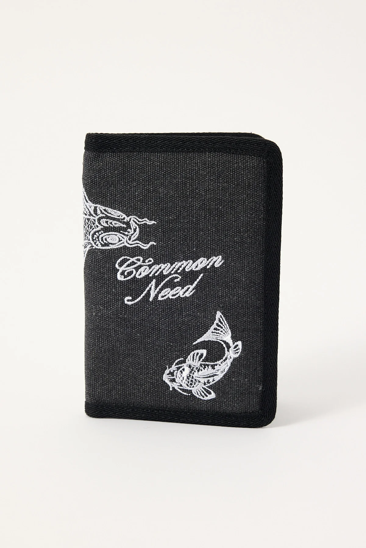 Common Need Koi Fish Passport Wallet Washed Black