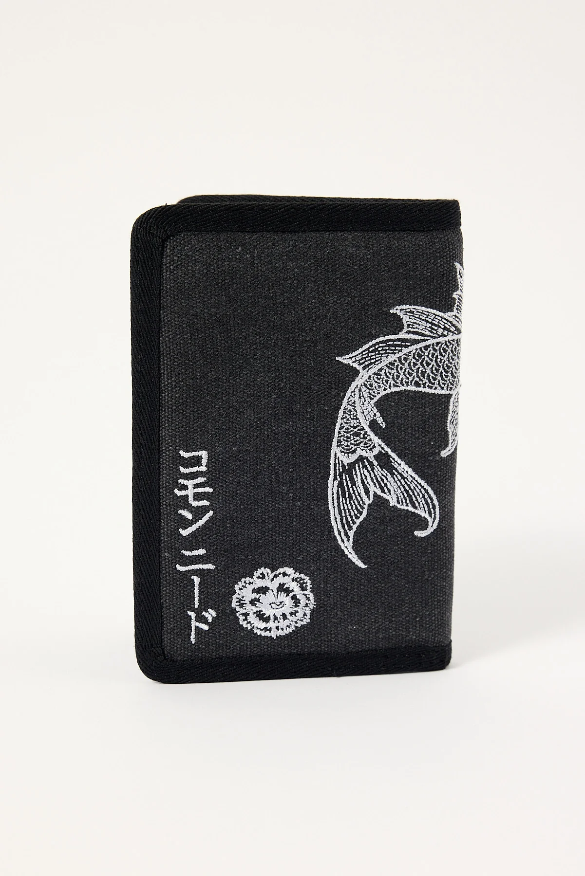 Common Need Koi Fish Passport Wallet Washed Black - Image 2