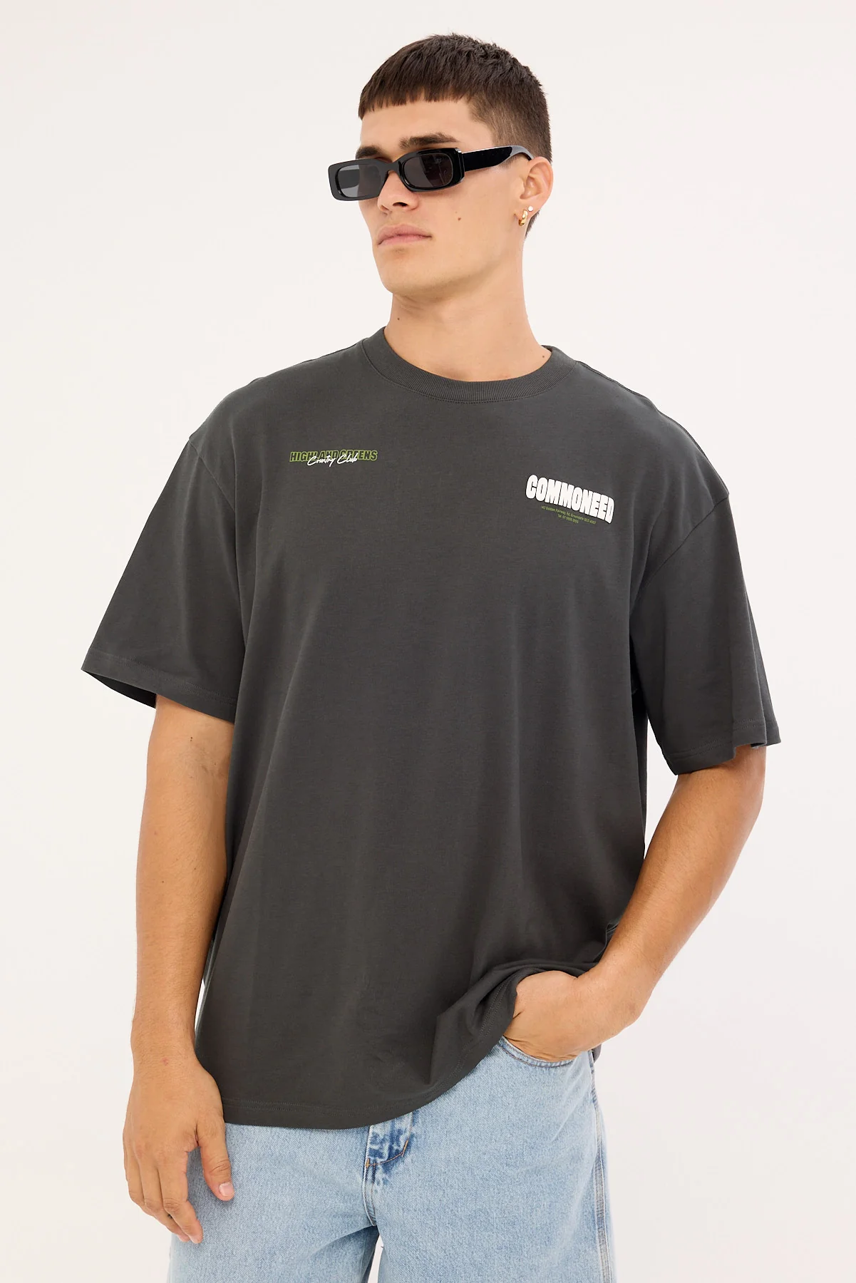 Common Need Lawn Heavyweight Boxy Tee Off Black - Image 3