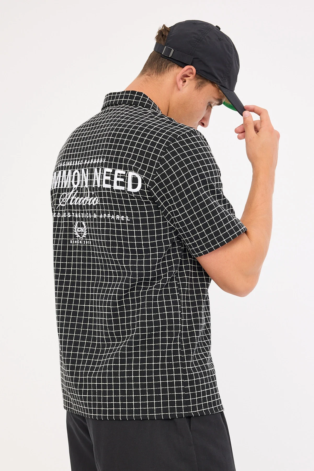 Common Need Lineup Resort Shirt Black Check - Image 6