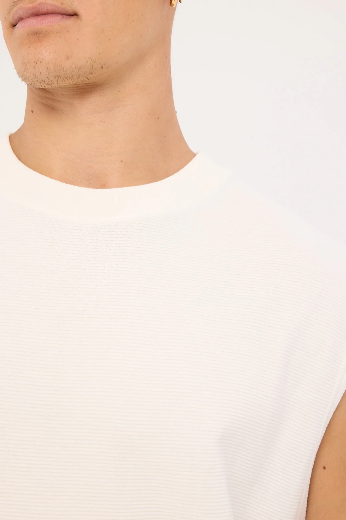Common Need Lucian Ottoman Muscle Tank Off White - Image 3