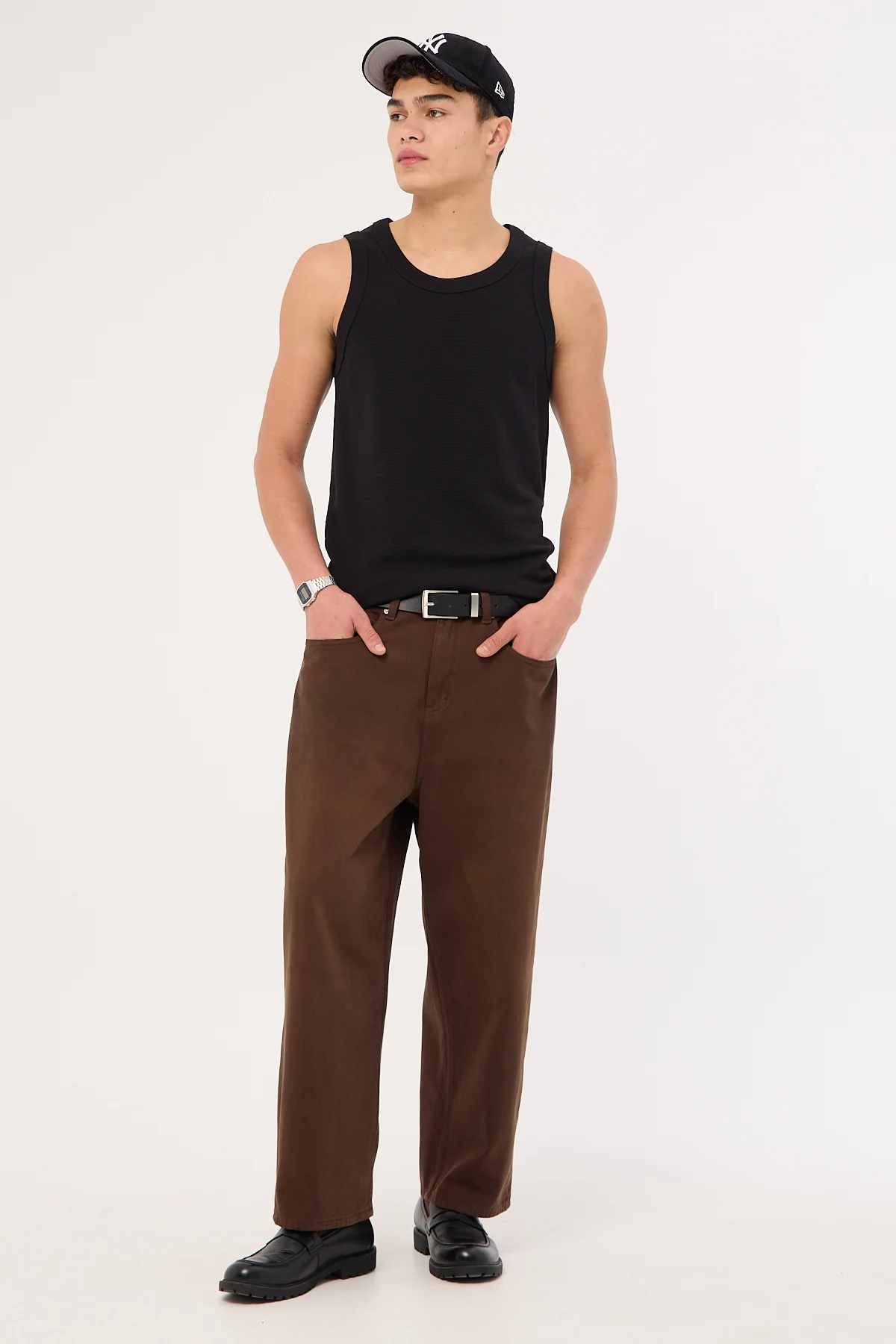 Common Need Luxe Ottoman Singlet Black - Image 2