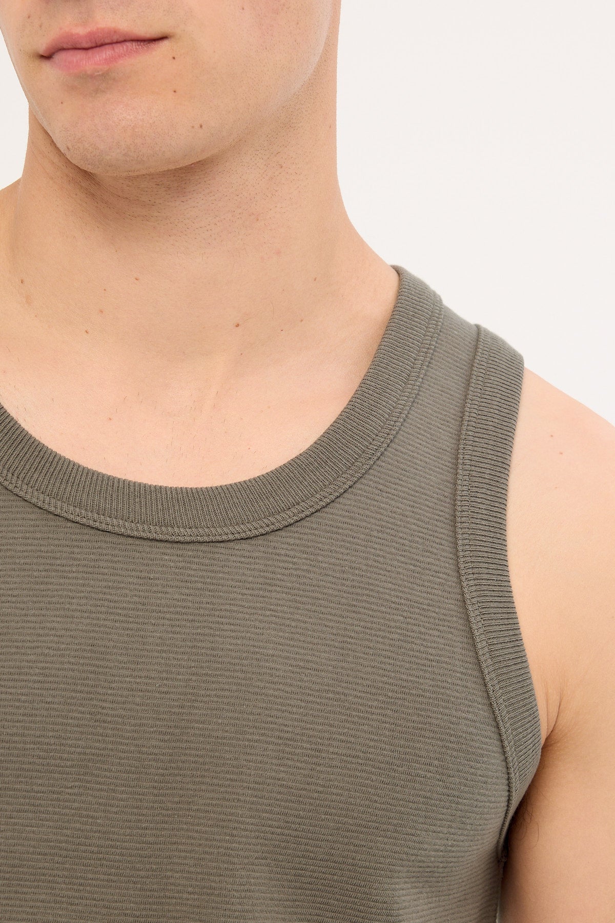 Common Need Luxe Ottoman Singlet Mushroom - Image 3