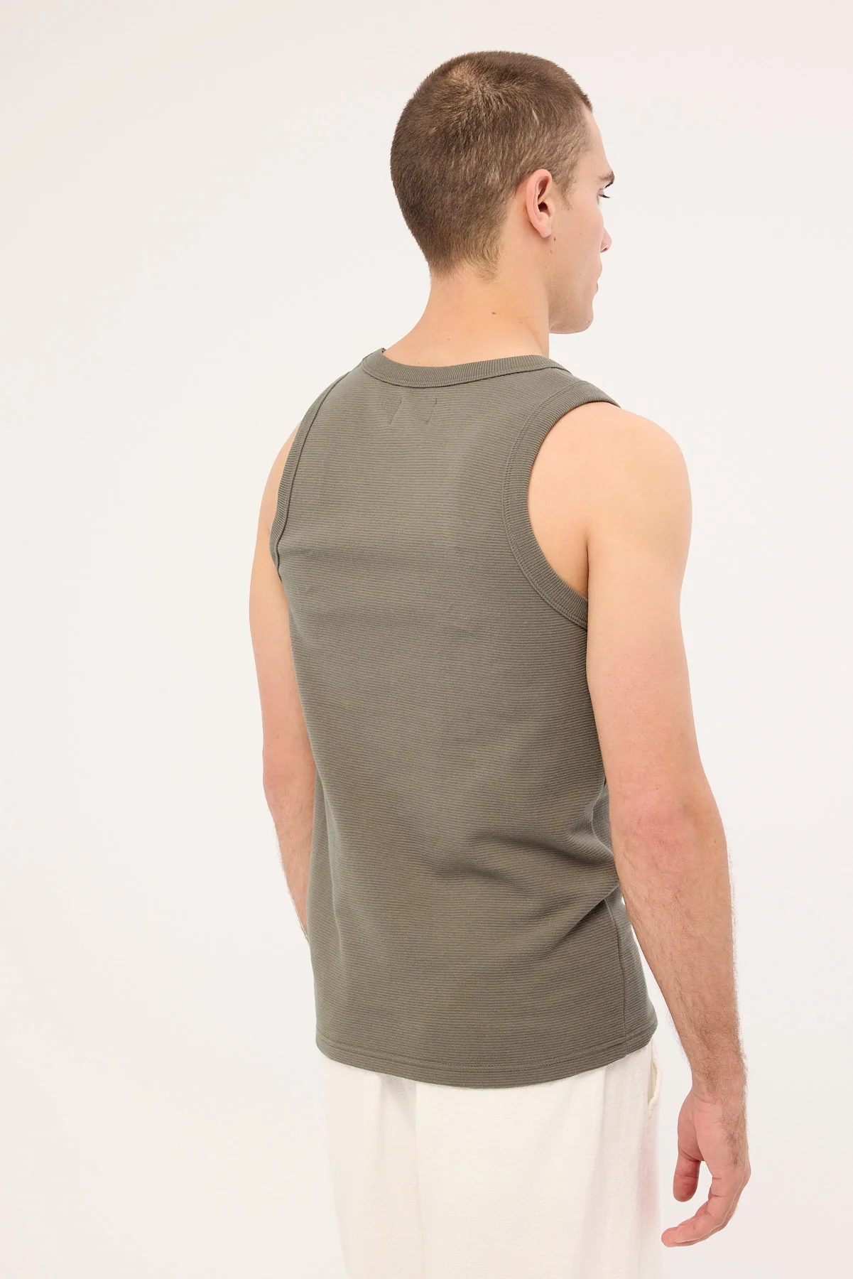 Common Need Luxe Ottoman Singlet Mushroom - Image 5