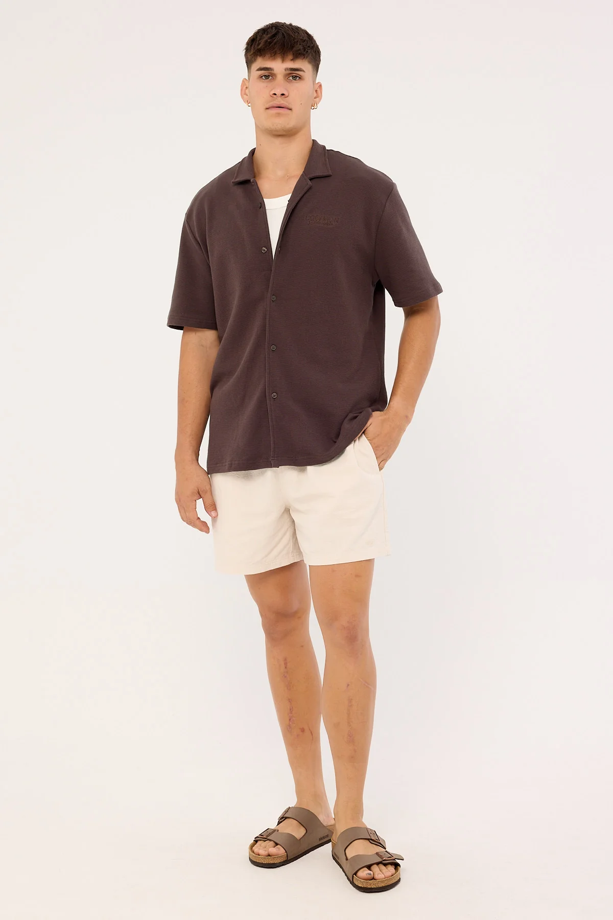 Common Need Merge Standard Shirt Dark Brown - Image 3