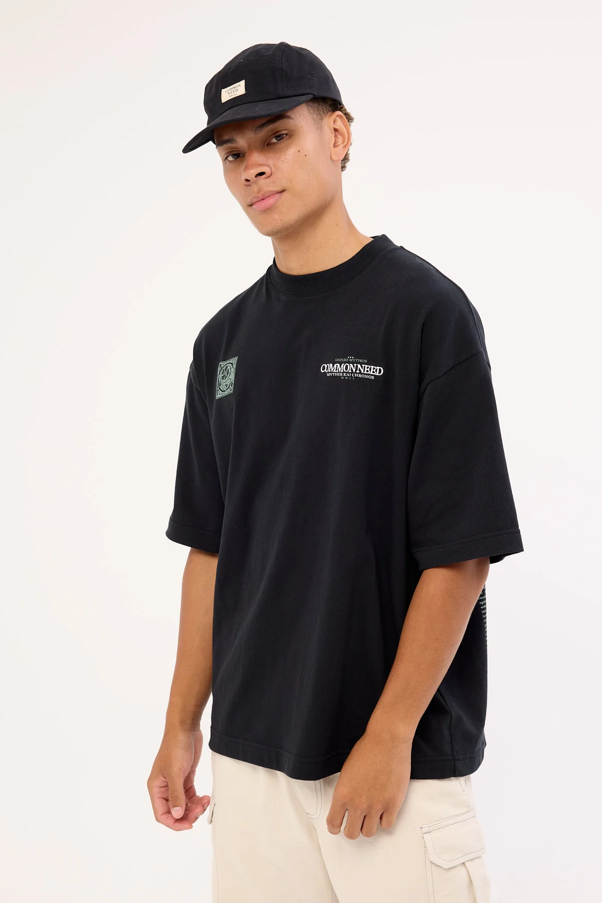 Common Need Mythos Heavyweight Easy Tee Black - Image 3