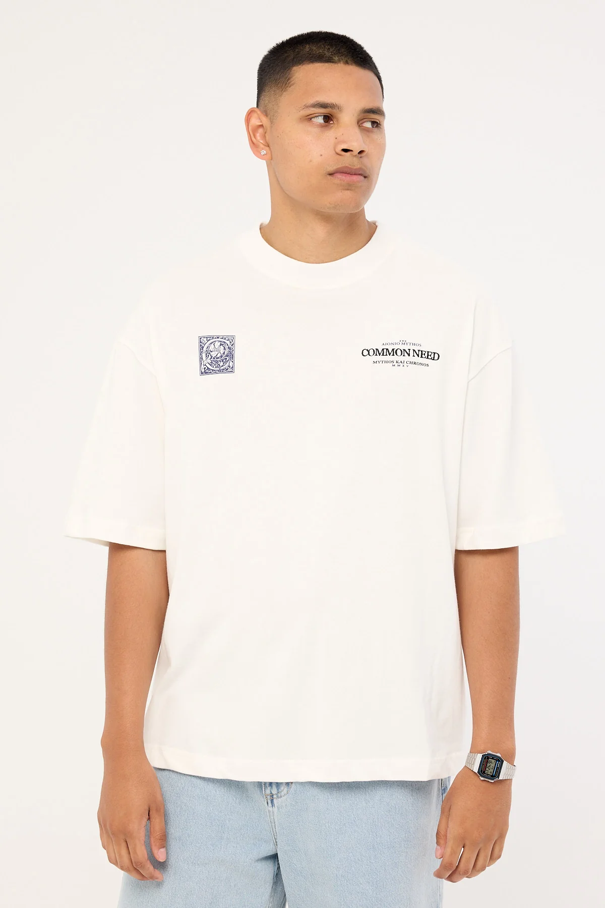 Common Need Mythos Heavyweight Easy Tee Cloud White - Image 3