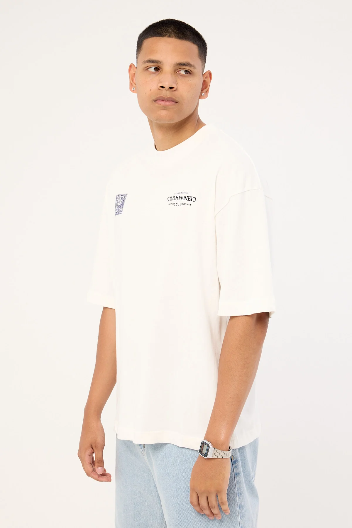 Common Need Mythos Heavyweight Easy Tee Cloud White - Image 5