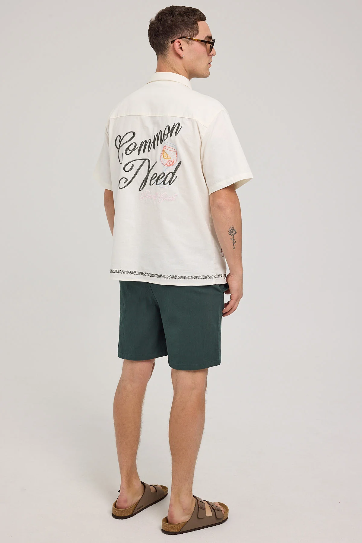 Common Need Organic Cotton Essential Short Green - Image 3
