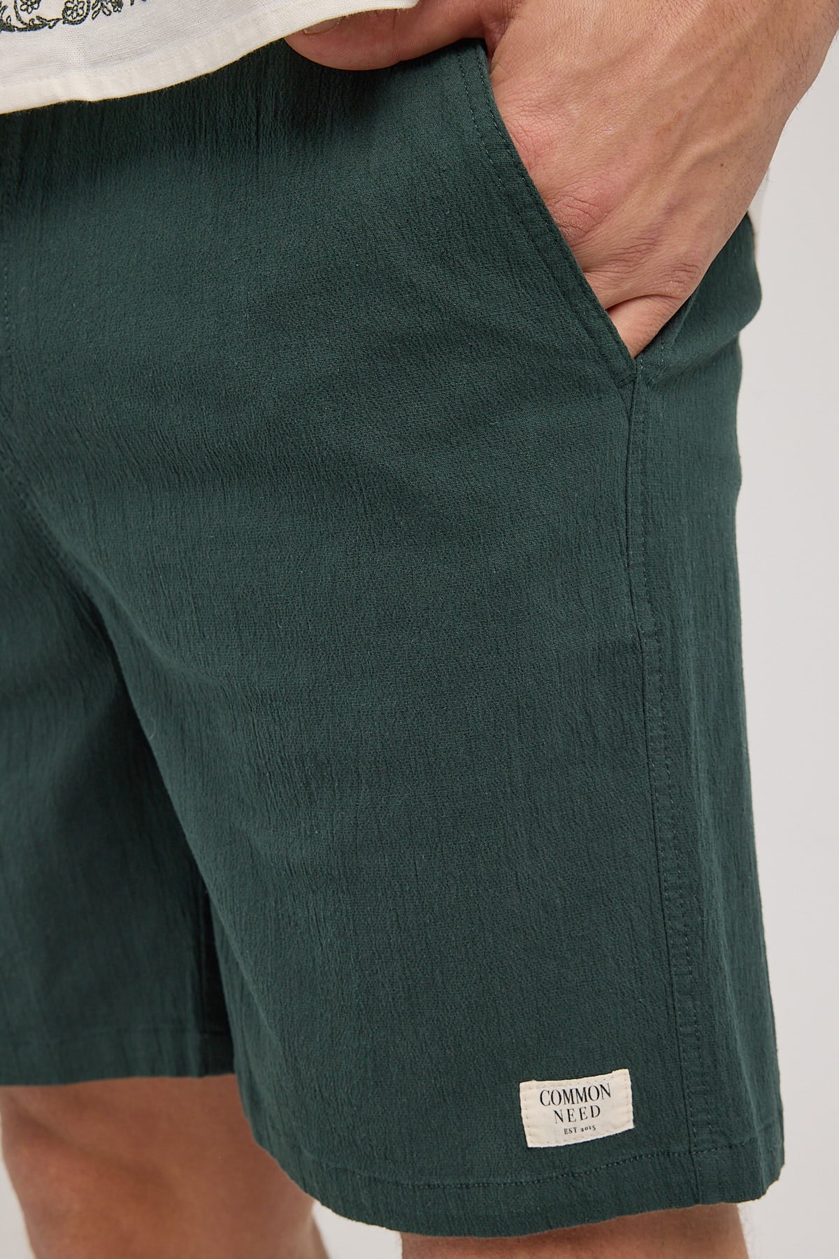 Common Need Organic Cotton Essential Short Green - Image 4