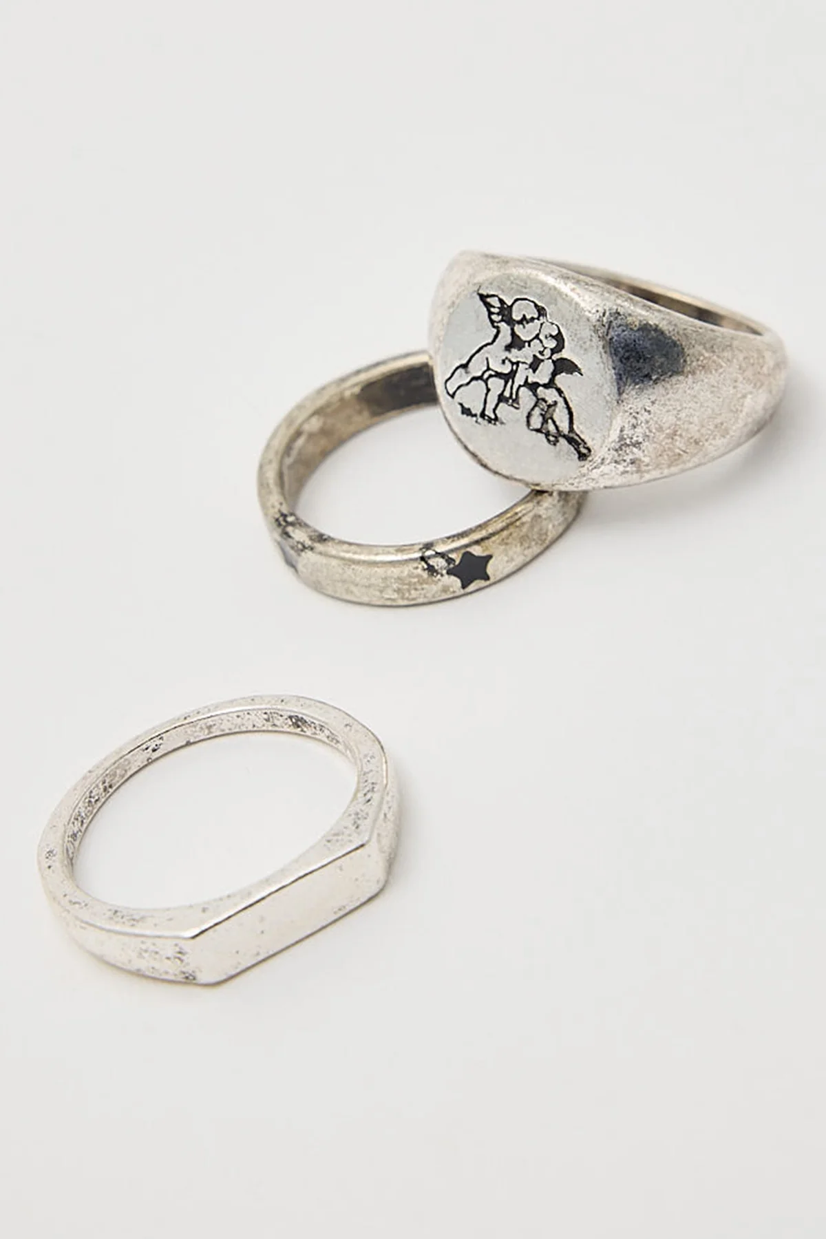 Common Need Ornament Ring 3 Pack Antique Silver - Image 2