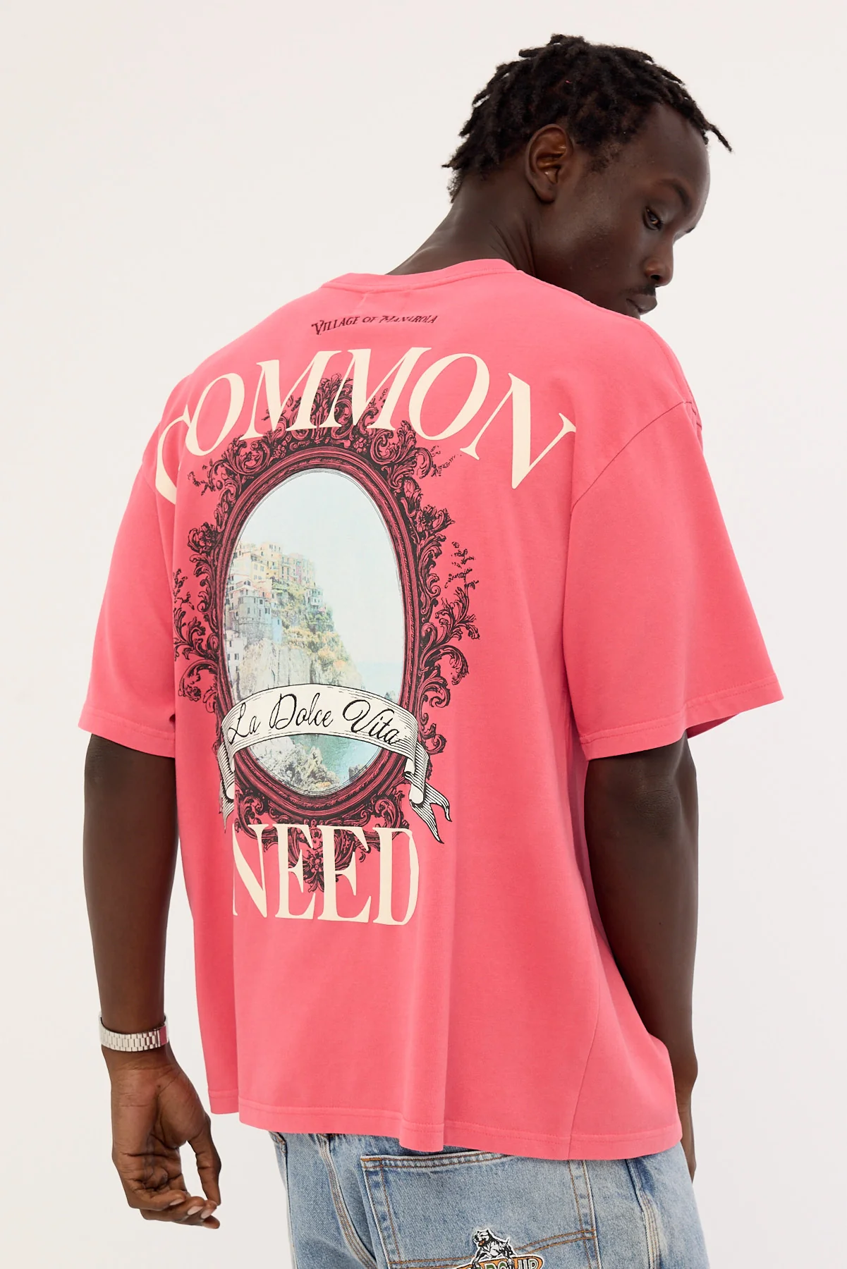 Common Need Ornate Heavyweight Easy Tee Washed Rose - Image 5