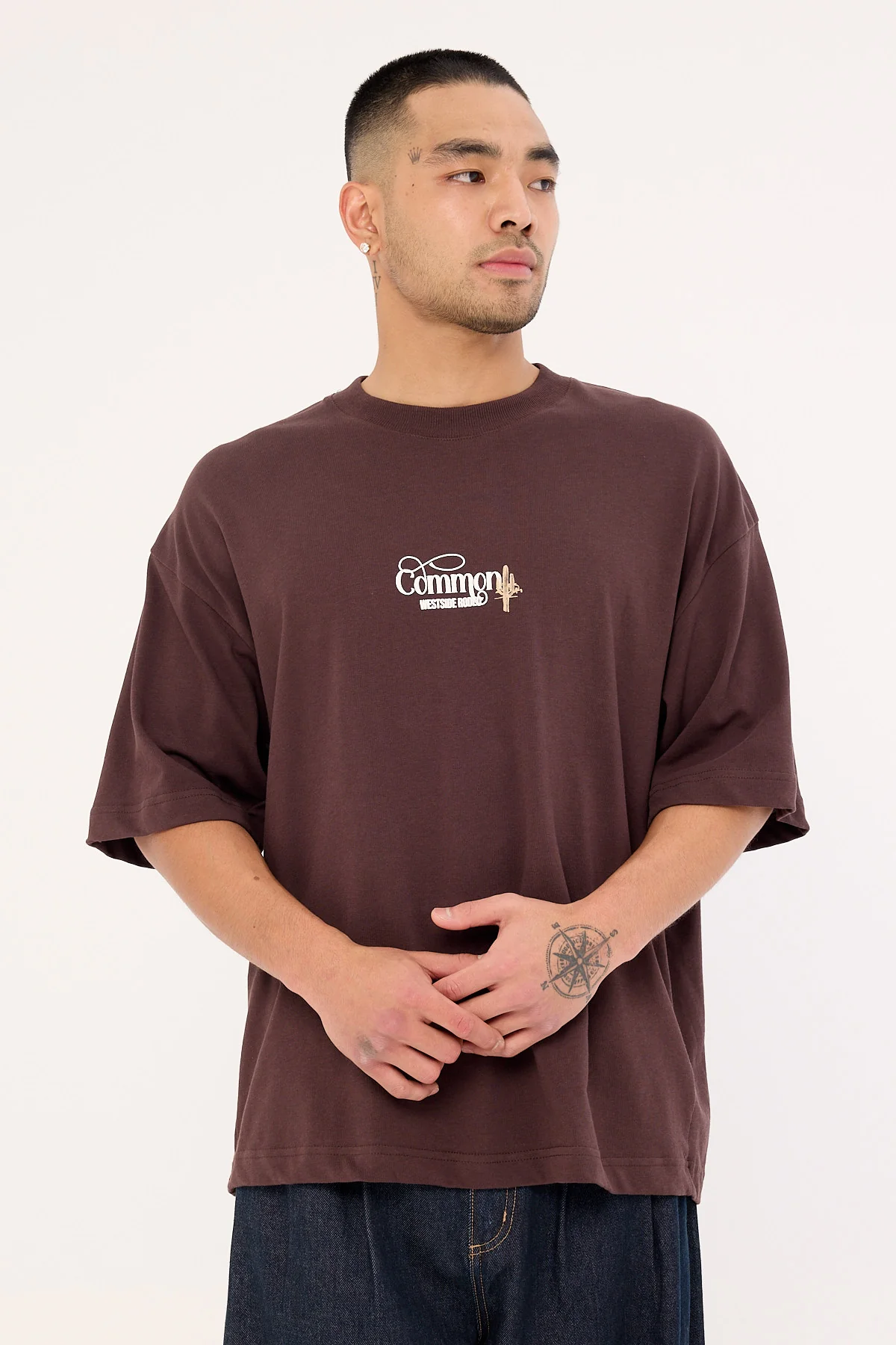 Common Need Outpost Heavyweight Easy Tee Dark Brown - Image 3