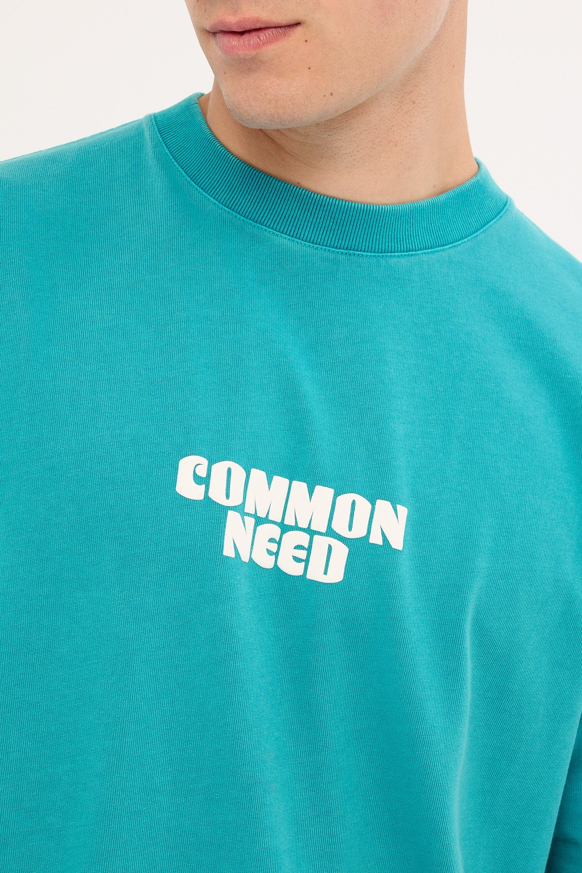 Common Need Quest Heavyweight Easy Tee Washed Teal - Image 4