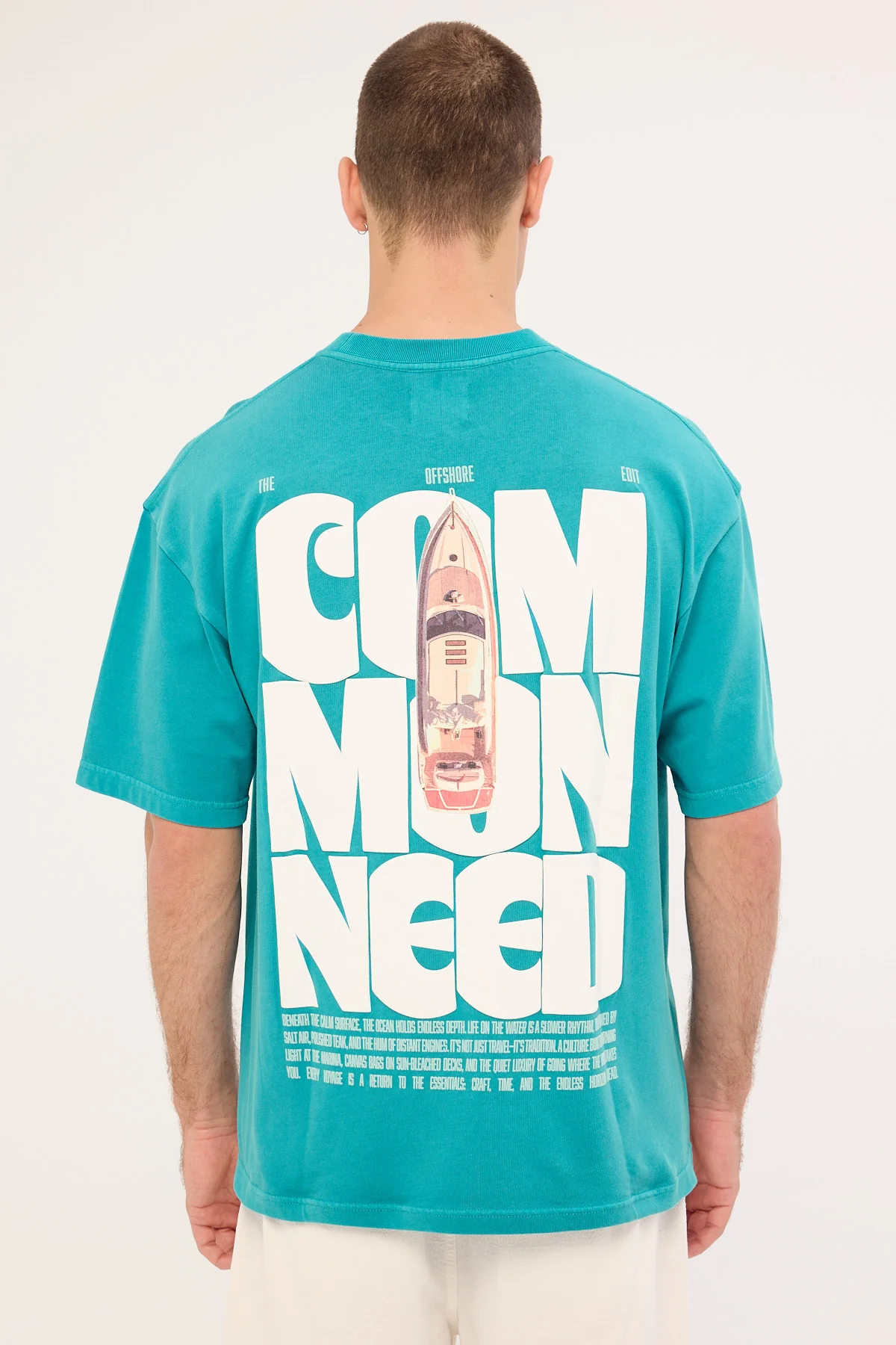 Common Need Quest Heavyweight Easy Tee Washed Teal - Image 7