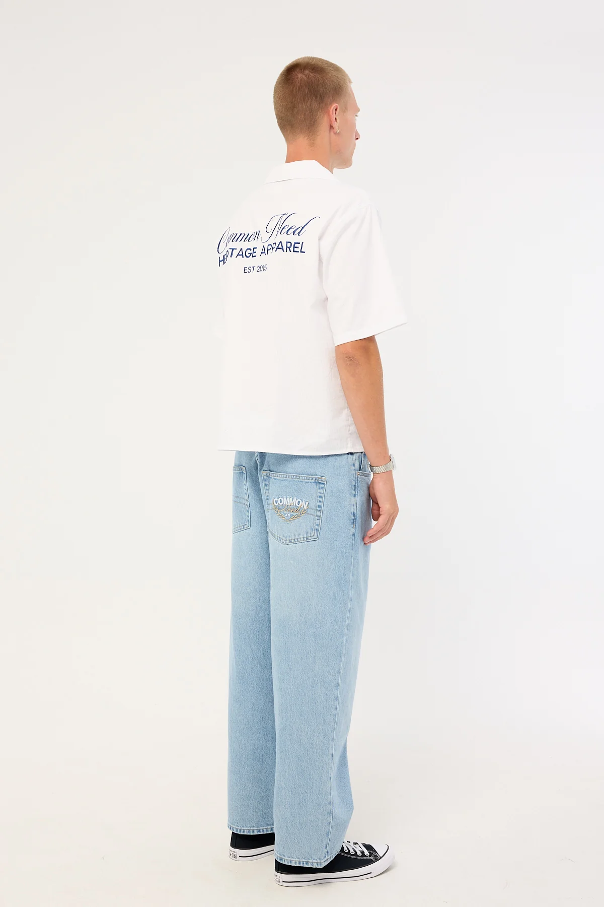 Common Need Refine Baggy Jean TIDE BLUE - Image 5