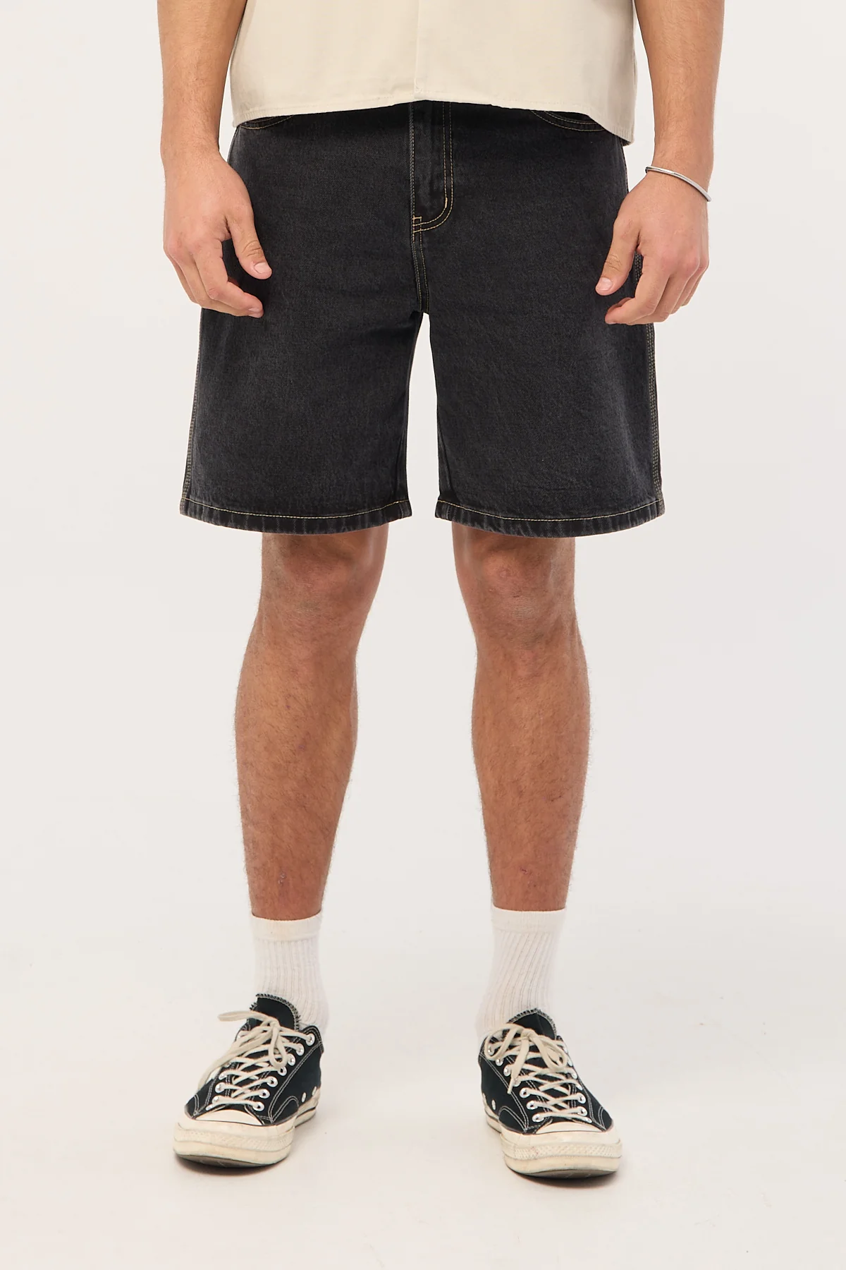Common Need Refine Denim Jort Storm Black - Image 2