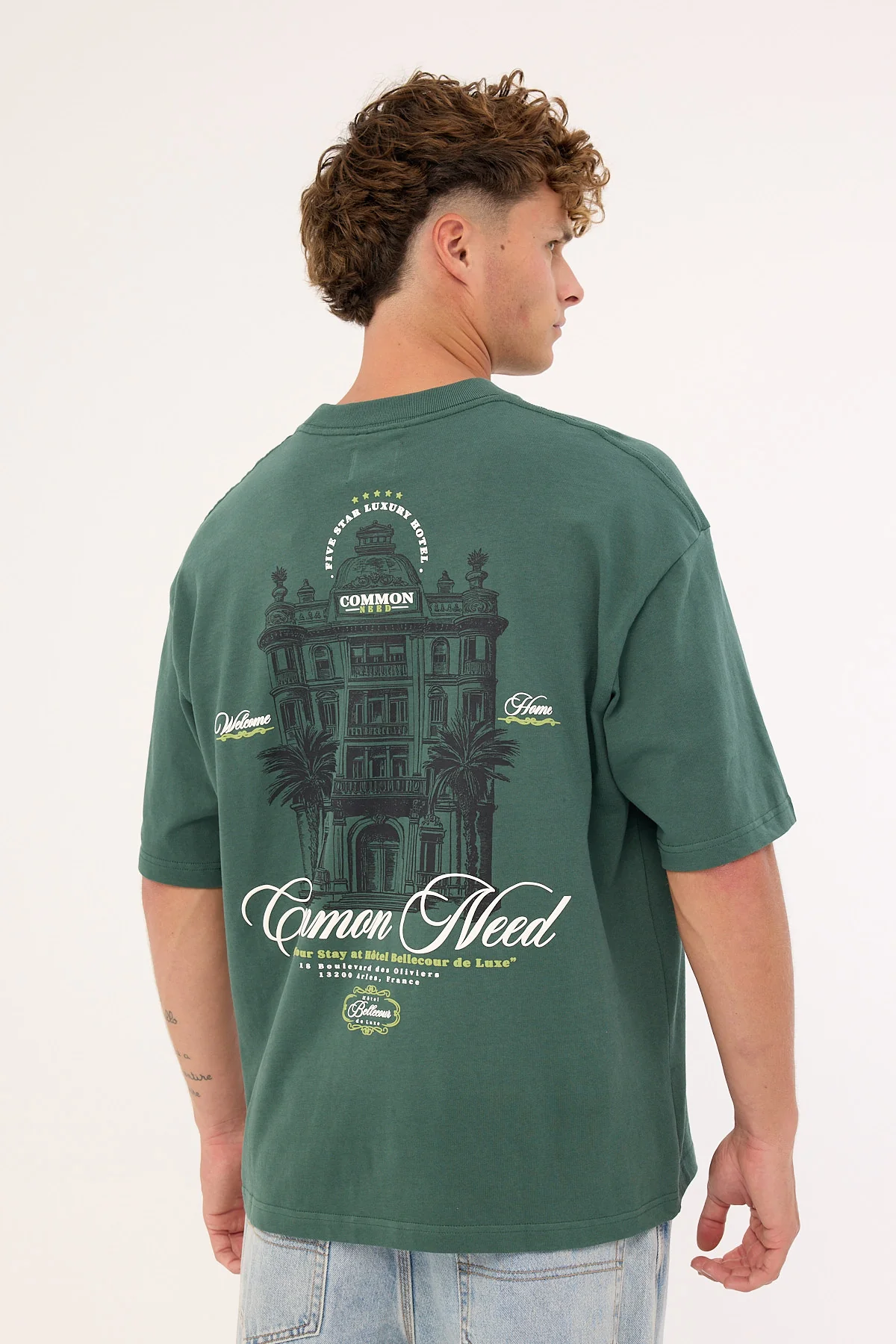 Common Need Regale Heavyweight Easy Tee Washed Meadow Green - Image 6