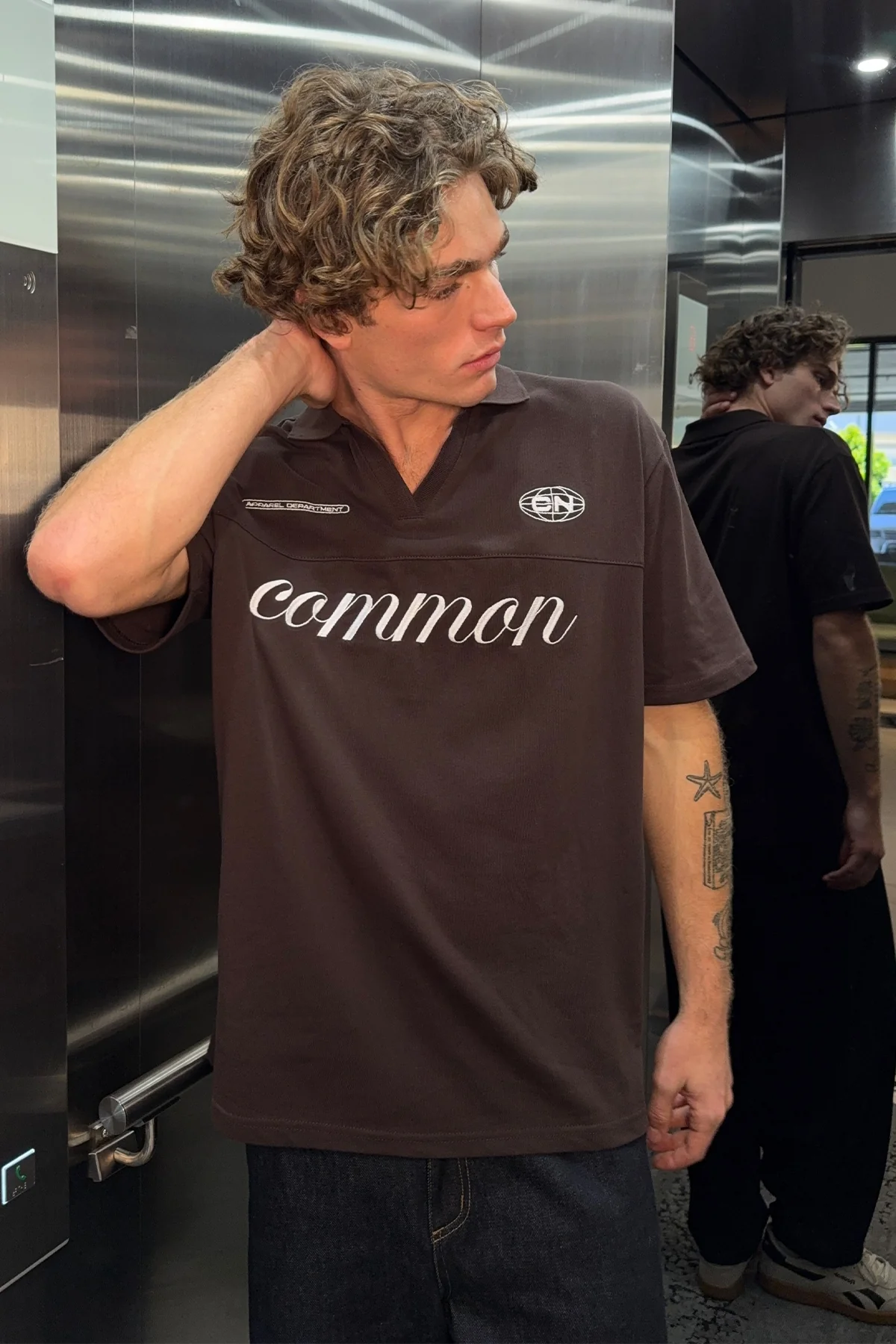 Common Need Rift Polo Coffee Brown
