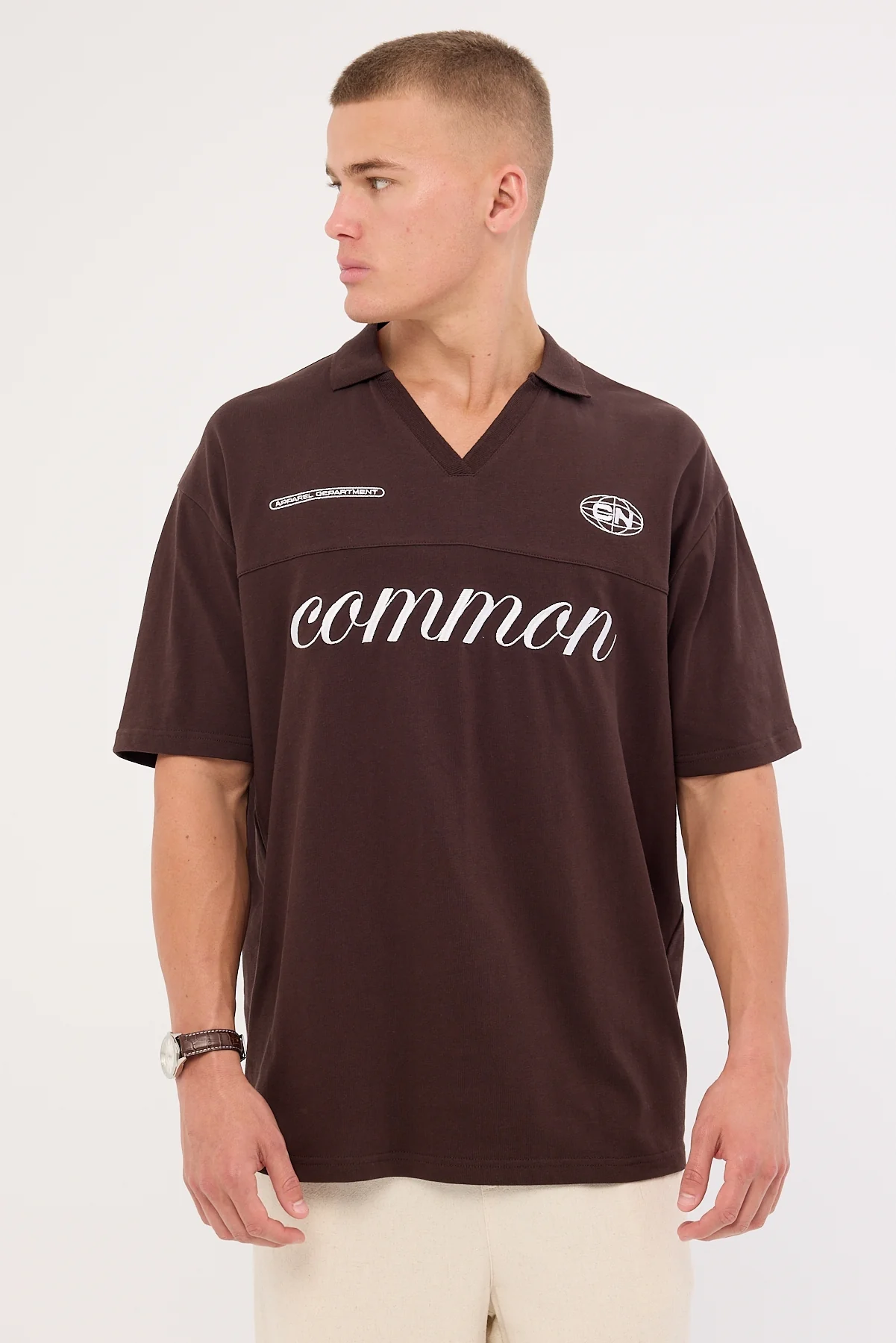 Common Need Rift Polo Coffee Brown - Image 2