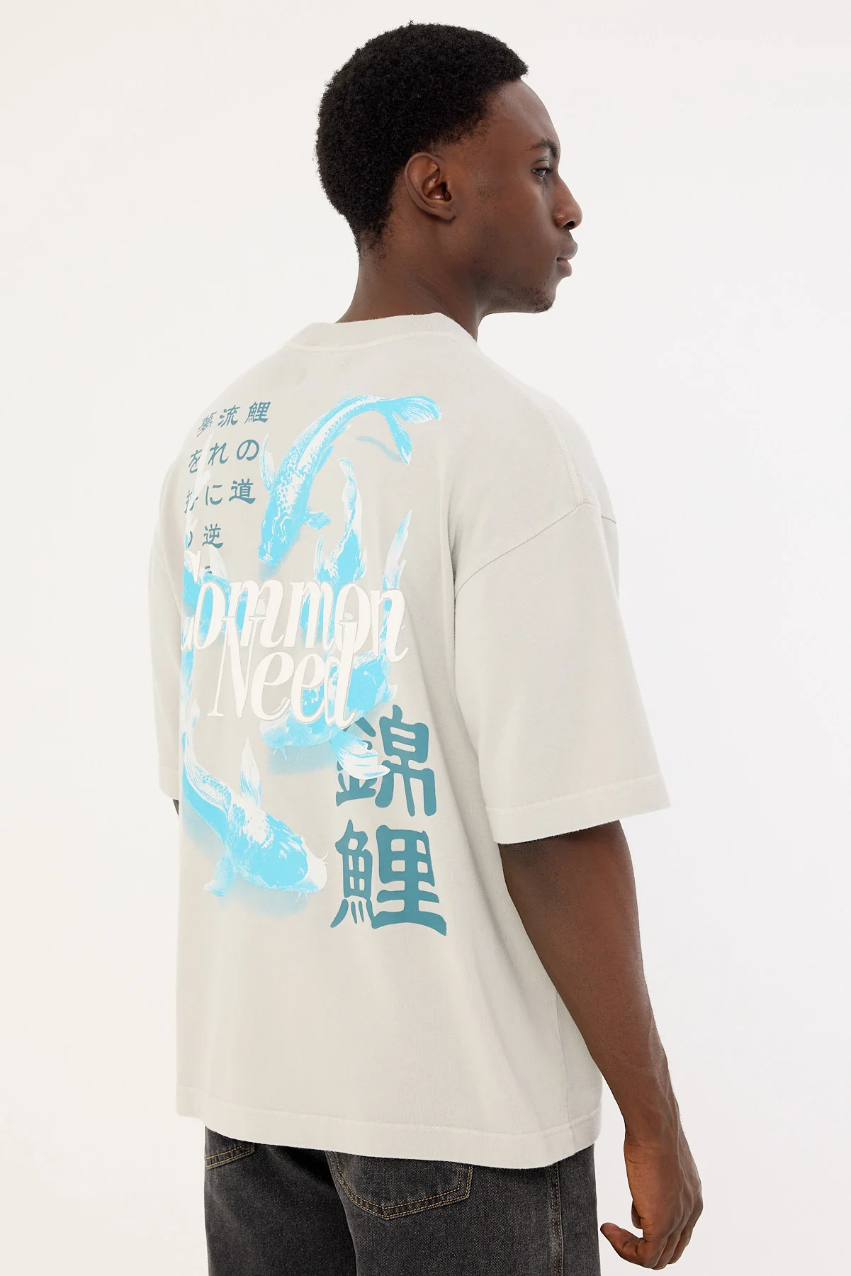 Common Need Ripple Heavyweight Easy Tee Washed Ice Grey - Image 6