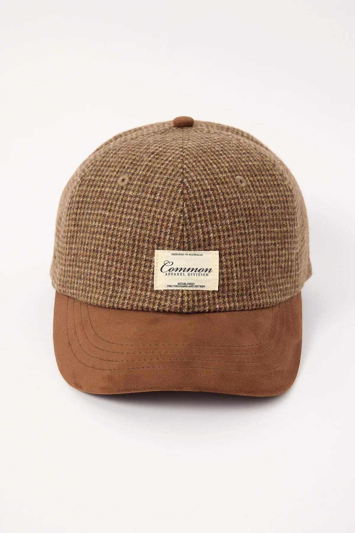 Common Need Roster Mid Profile Cap Brown Check