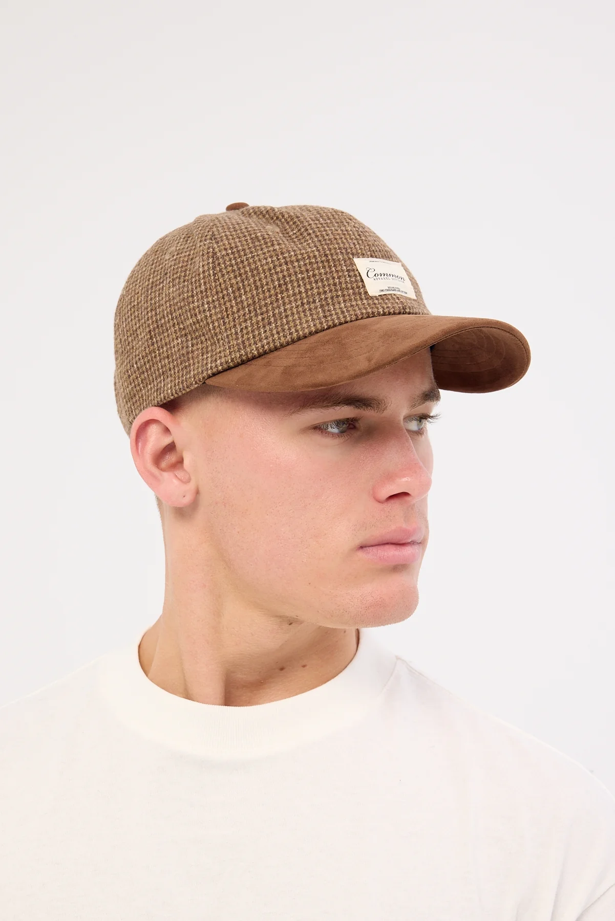 Common Need Roster Mid Profile Cap Brown Check - Image 2