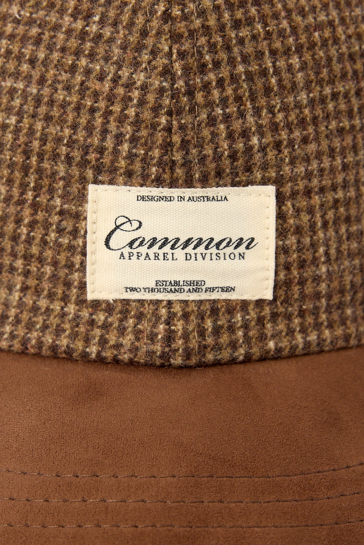 Common Need Roster Mid Profile Cap Brown Check - Image 3