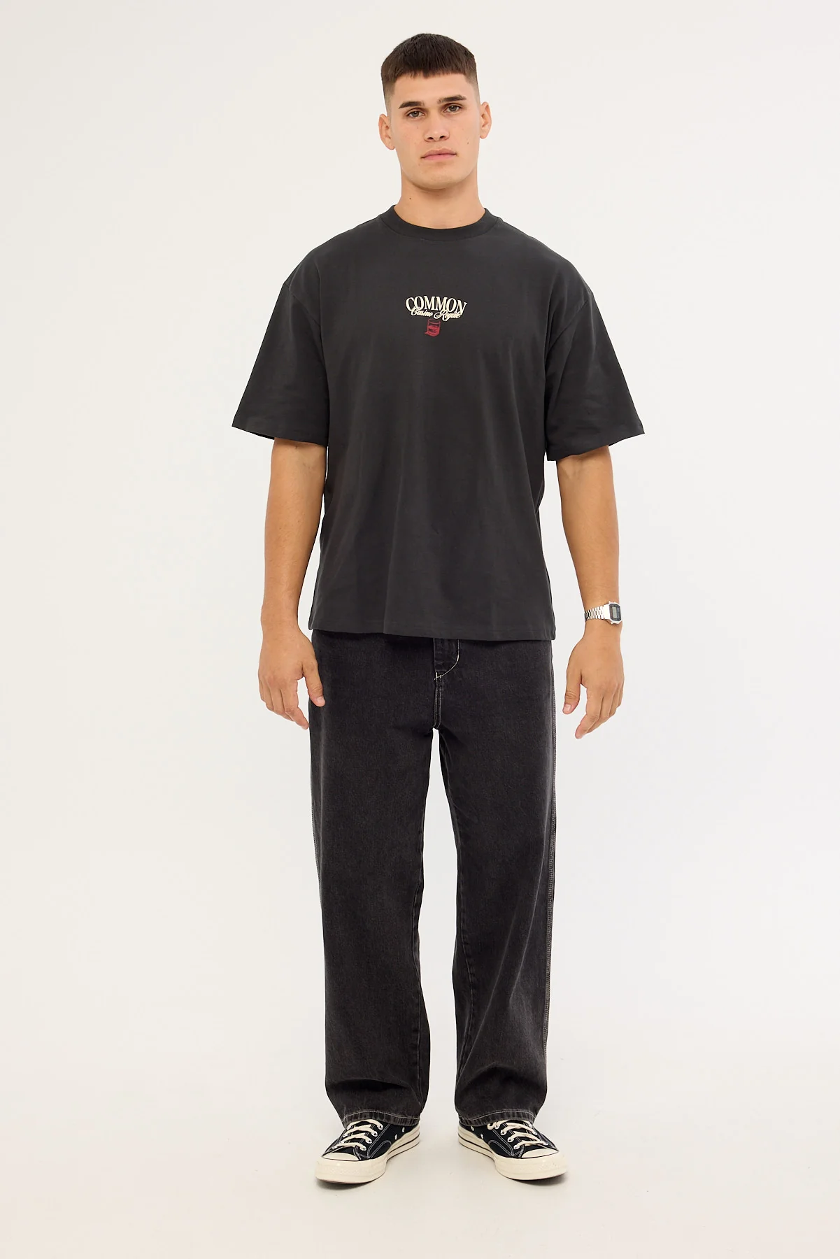 Common Need Royale Heavyweight Easy Tee Night Black - Image 2