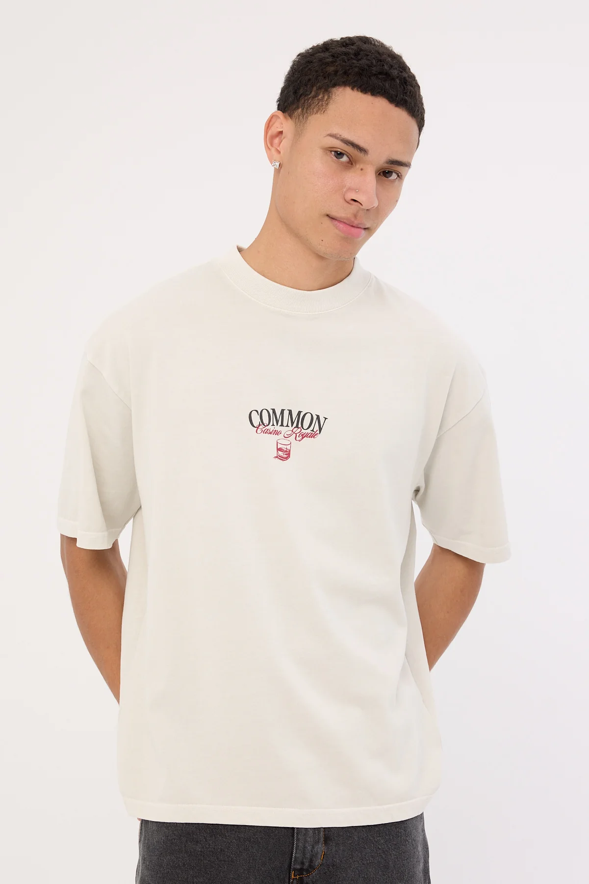 Common Need Royale Heavyweight Easy Tee Washed Grey Fog - Image 2