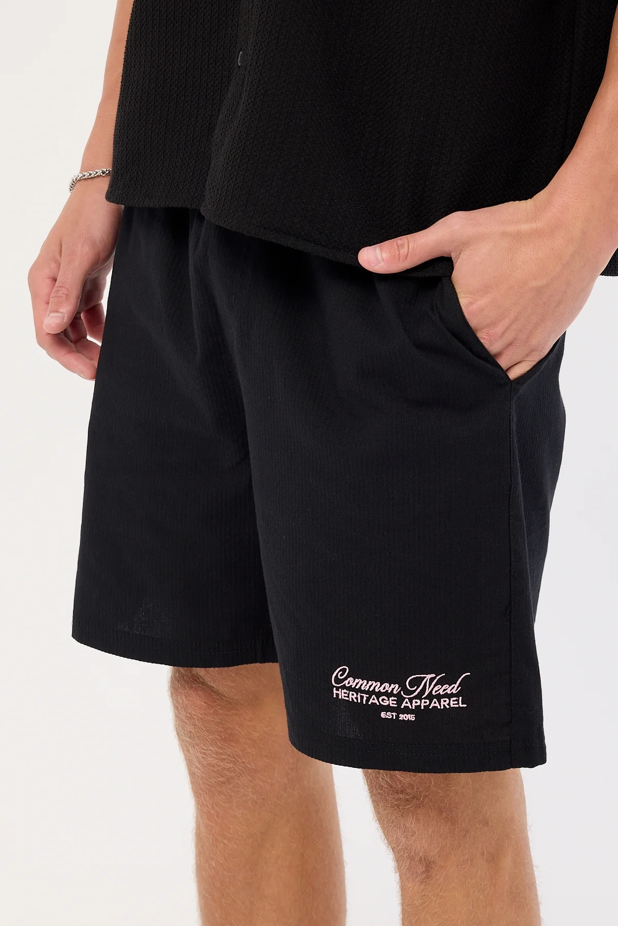 Common Need Royalty Elastic Waist Short Black - Image 13
