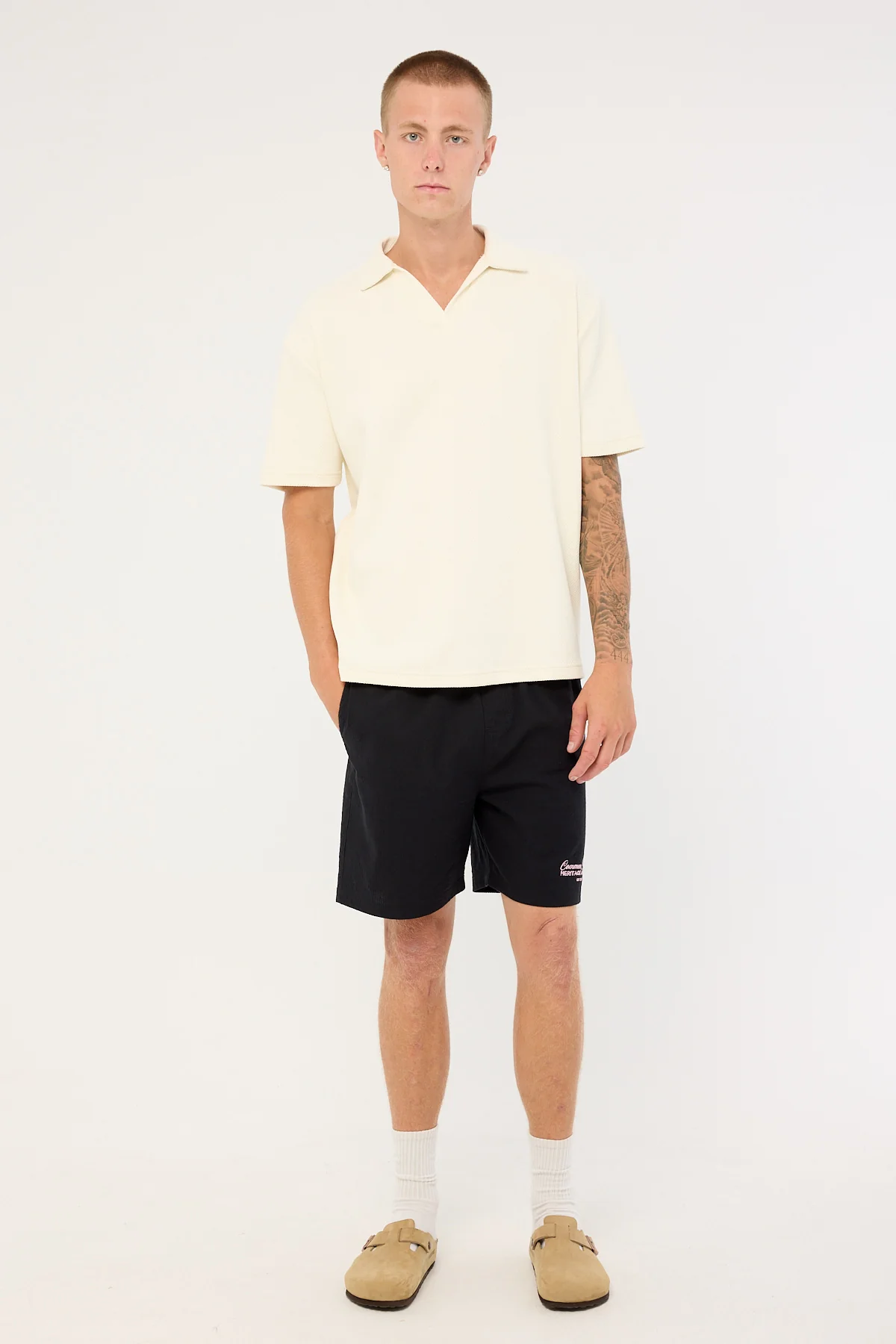 Common Need Royalty Elastic Waist Short Black - Image 2