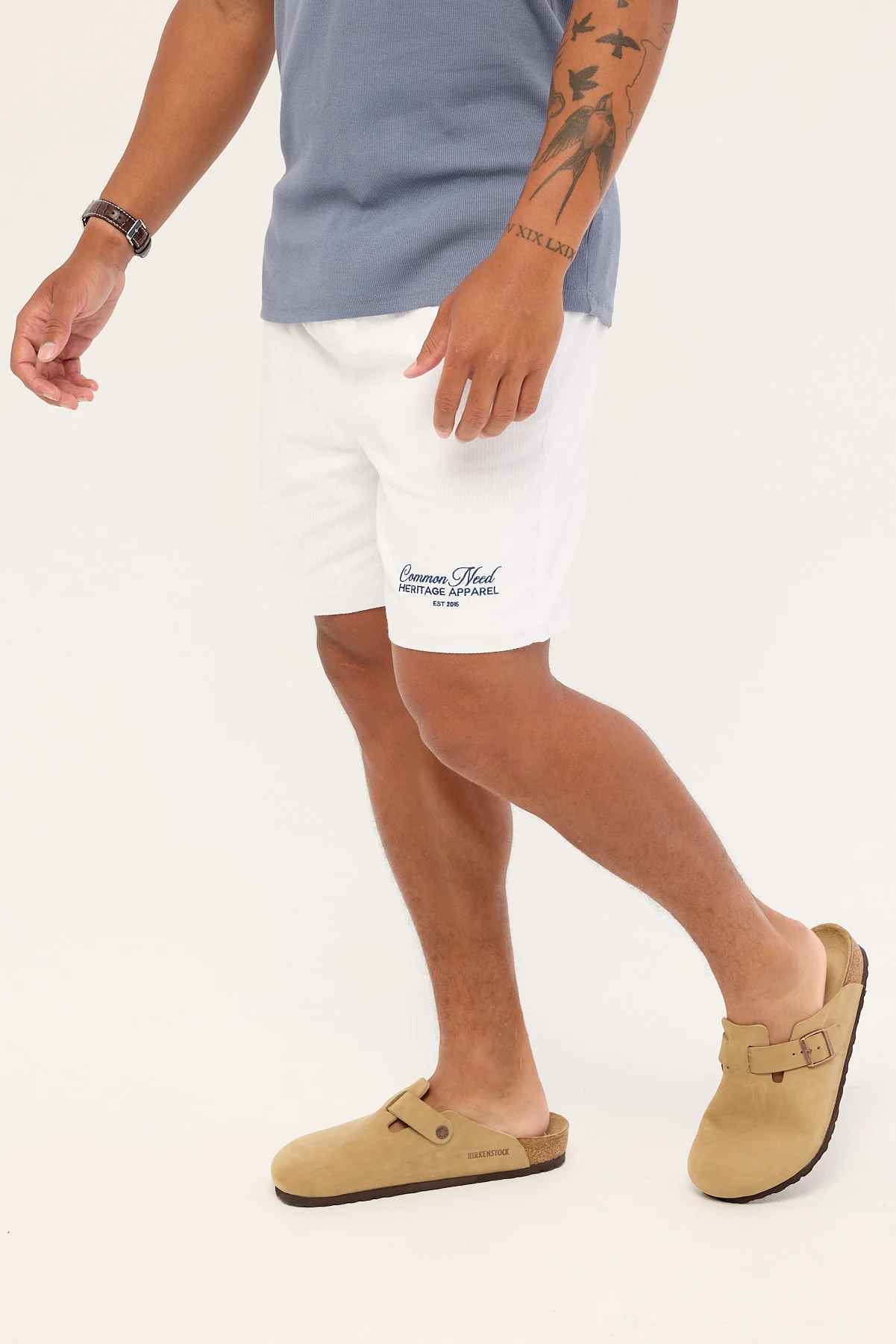 Common Need Royalty Elastic Waist Short White - Image 3