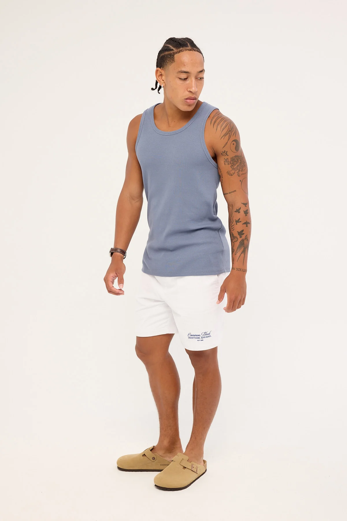 Common Need Royalty Elastic Waist Short White - Image 5