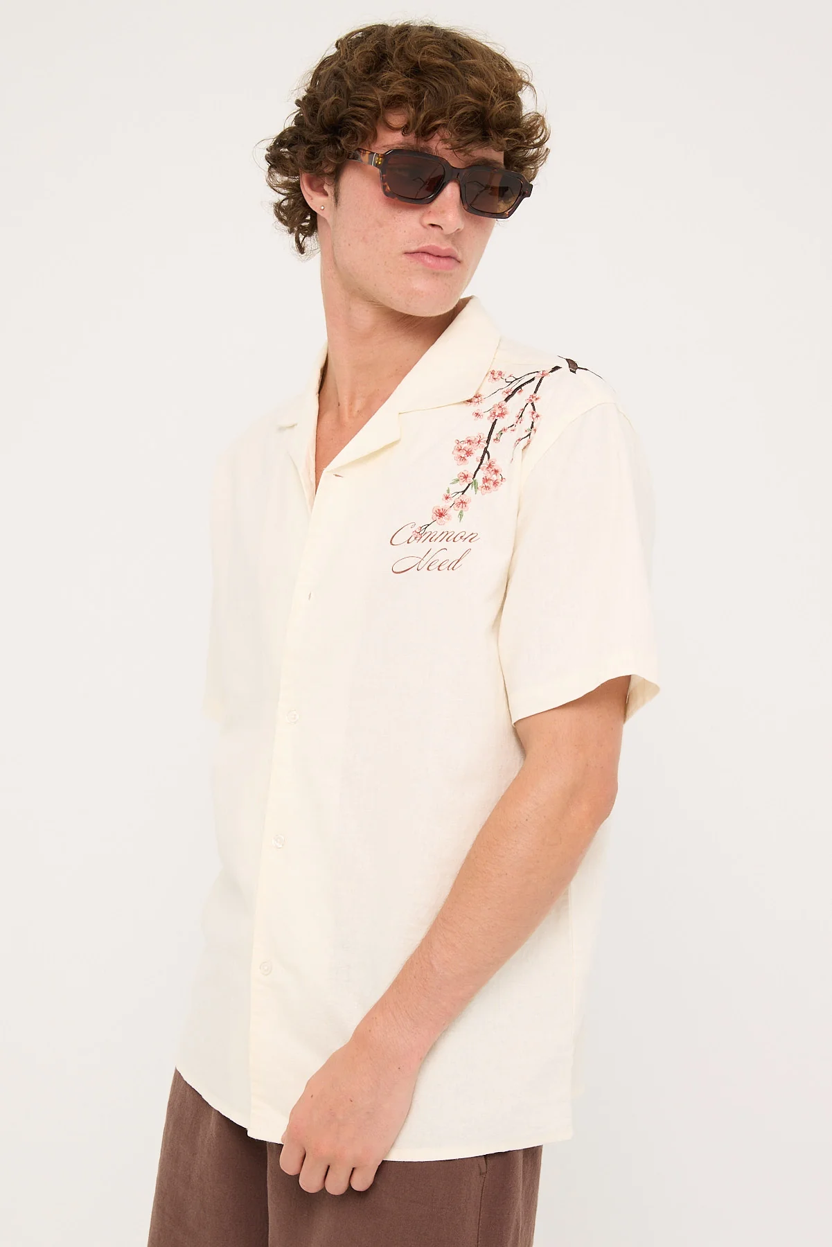 Common Need Sakura Resort Shirt White - Image 5
