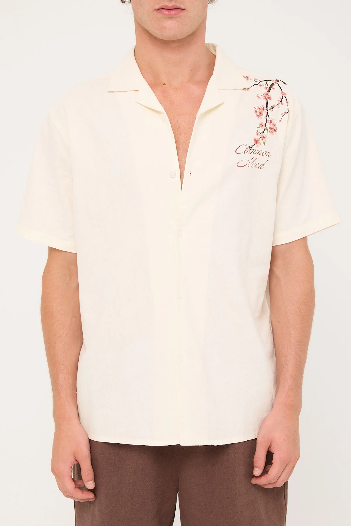 Common Need Sakura Resort Shirt White - Image 8