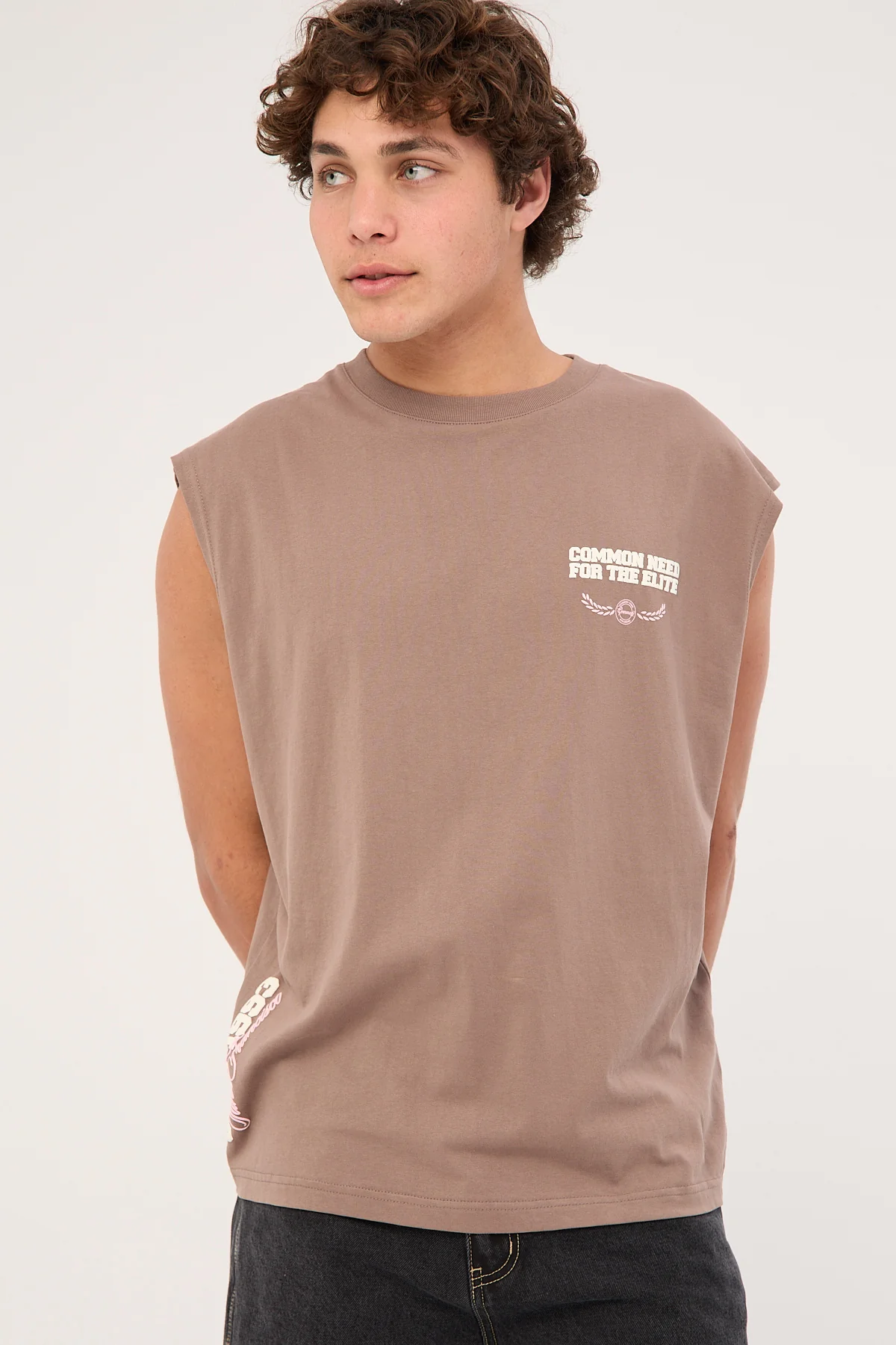 Common Need San Francisco Muscle Tank Taupe - Image 2