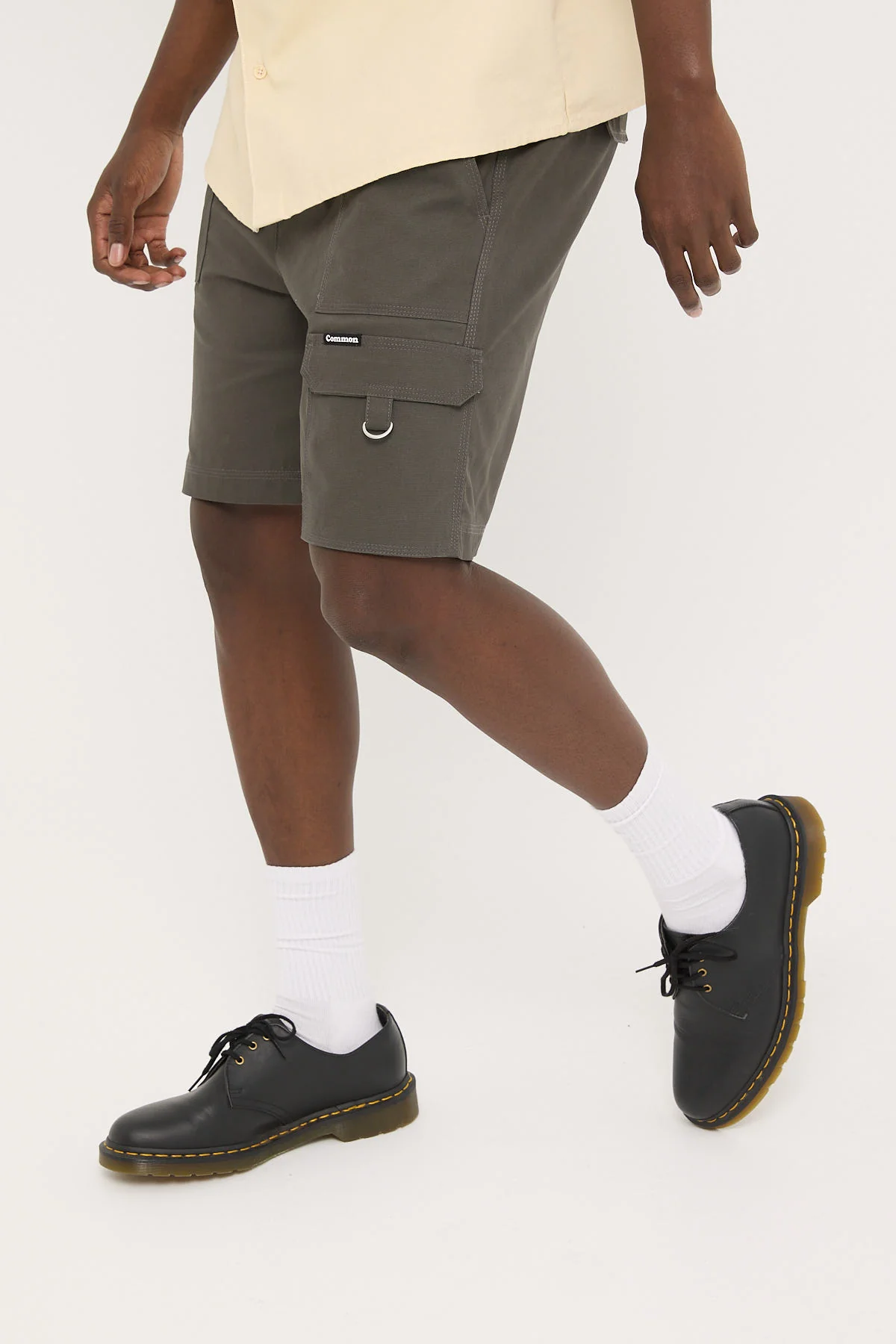 Common Need Sanctuary Elastic Waist Cargo Short Charcoal - Image 4