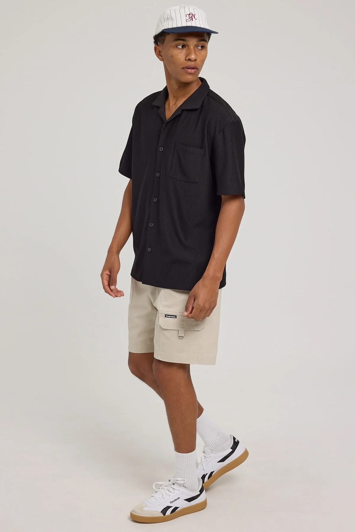 Common Need Sanctuary Elastic Waist Cargo Short Beige - Image 2