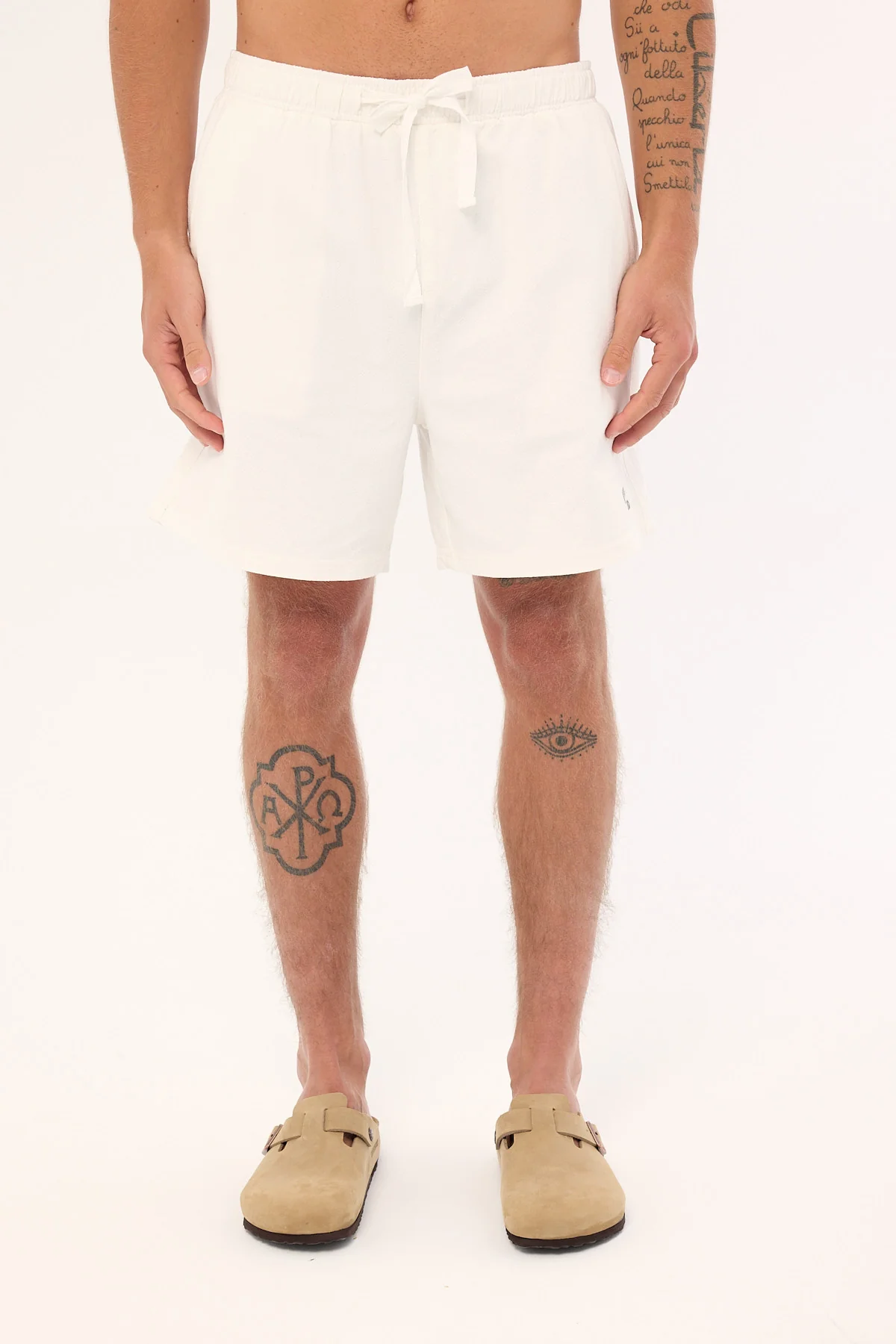 Common Need Santorini Elastic Waist Short White - Image 8