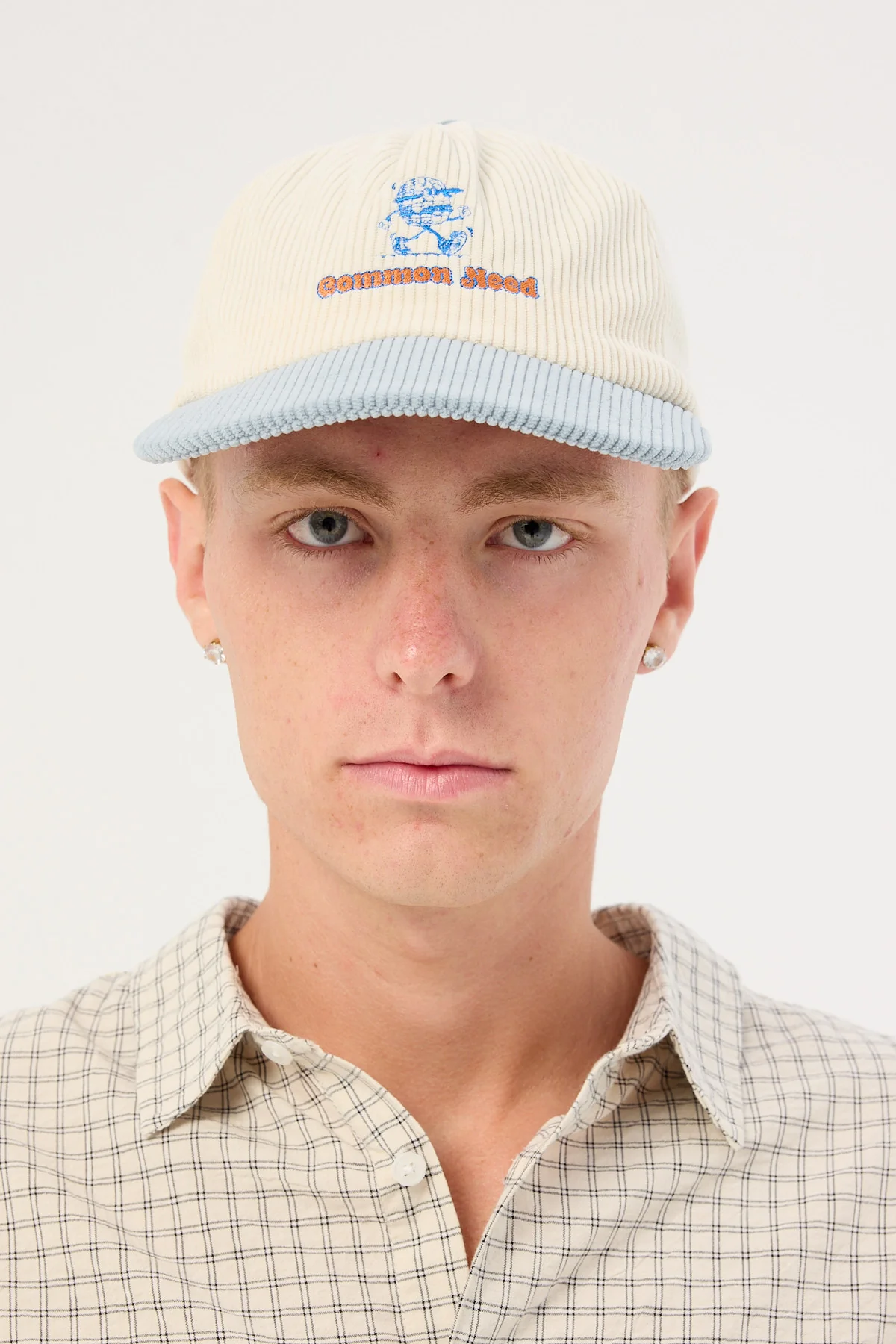 Common Need Shack Cord Skate Cap White/Blue - Image 5